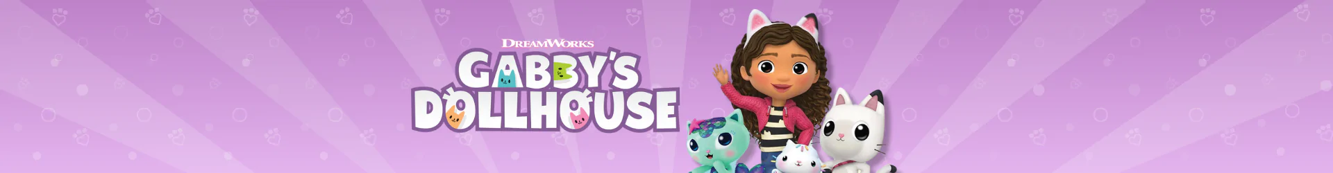 Gabbys Dollhouse věci produkty dárky banner