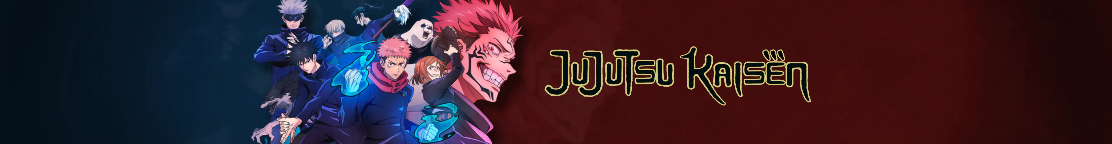 Jujutsu Kaisen pokladničky banner