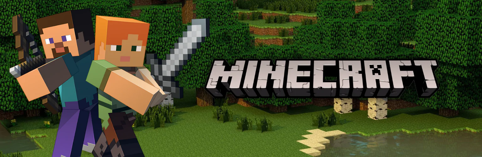 Minecraft věci produkty dárky banner mobil