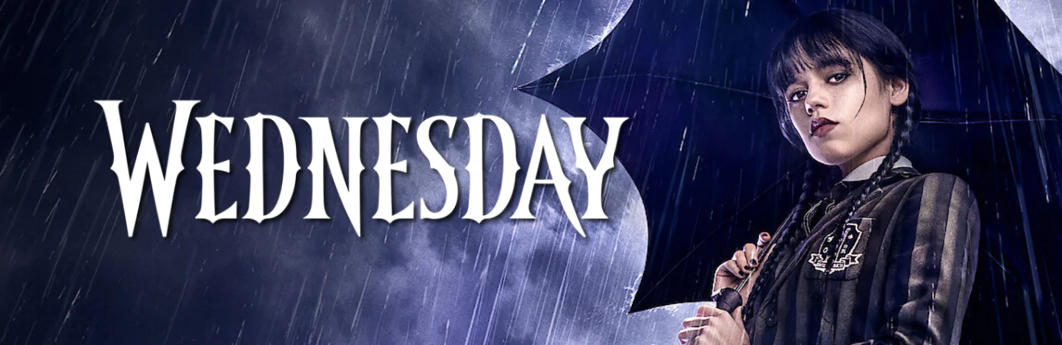 Wednesday věci produkty dárky banner mobil