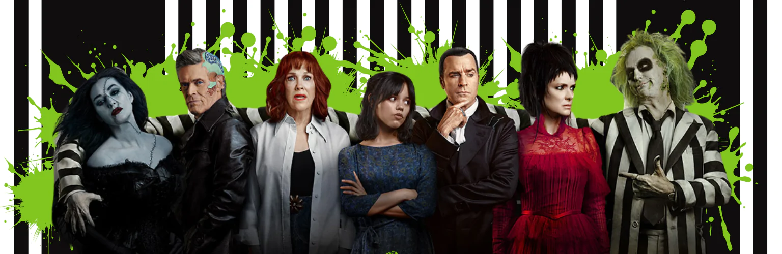 Beetlejuice věci produkty dárky banner mobil