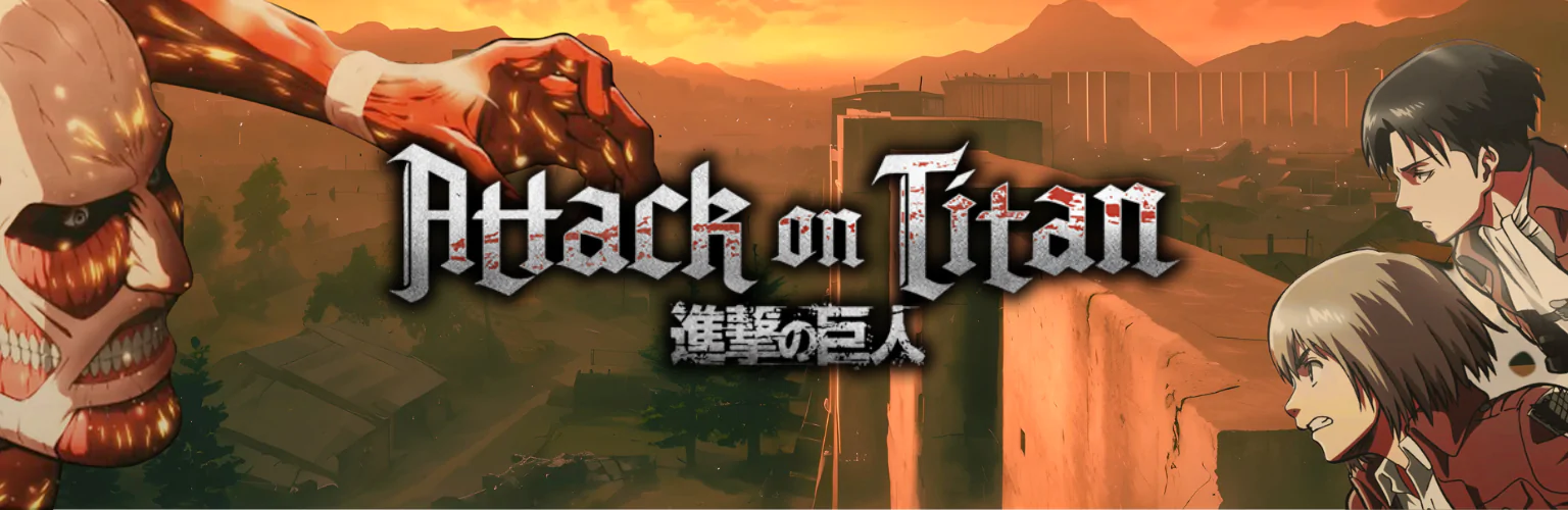 Attack on Titan věci produkty dárky banner mobil