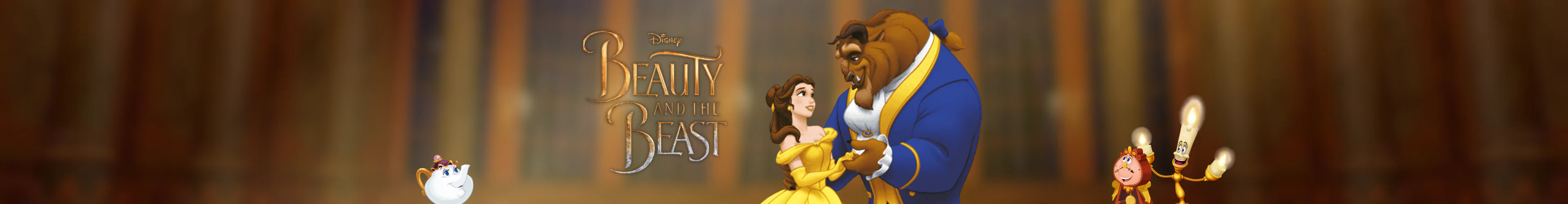 Beauty and the Beast věci produkty dárky banner