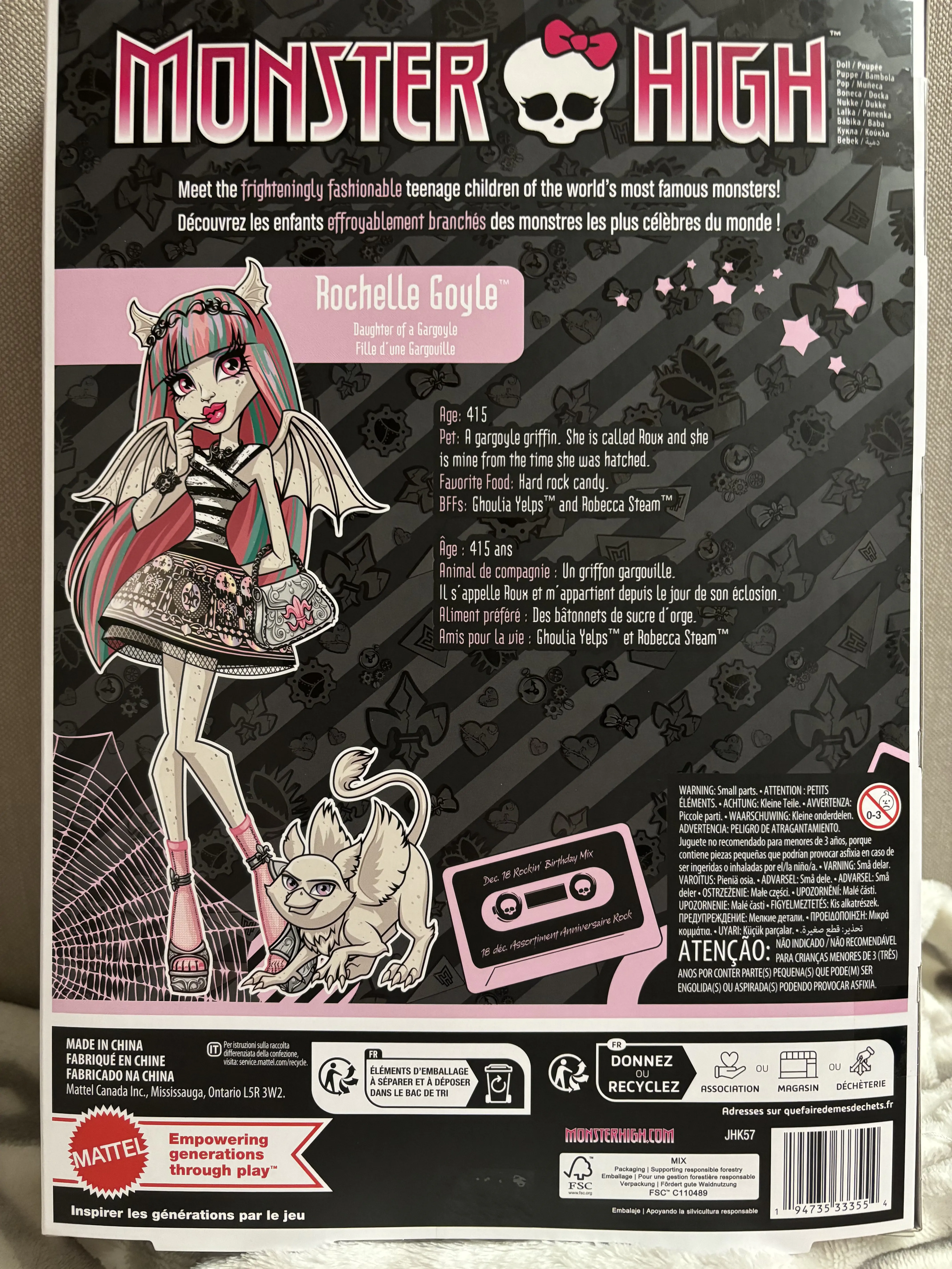 Monster High sběratelská panenka Rochelle Goyle fotografii produktu