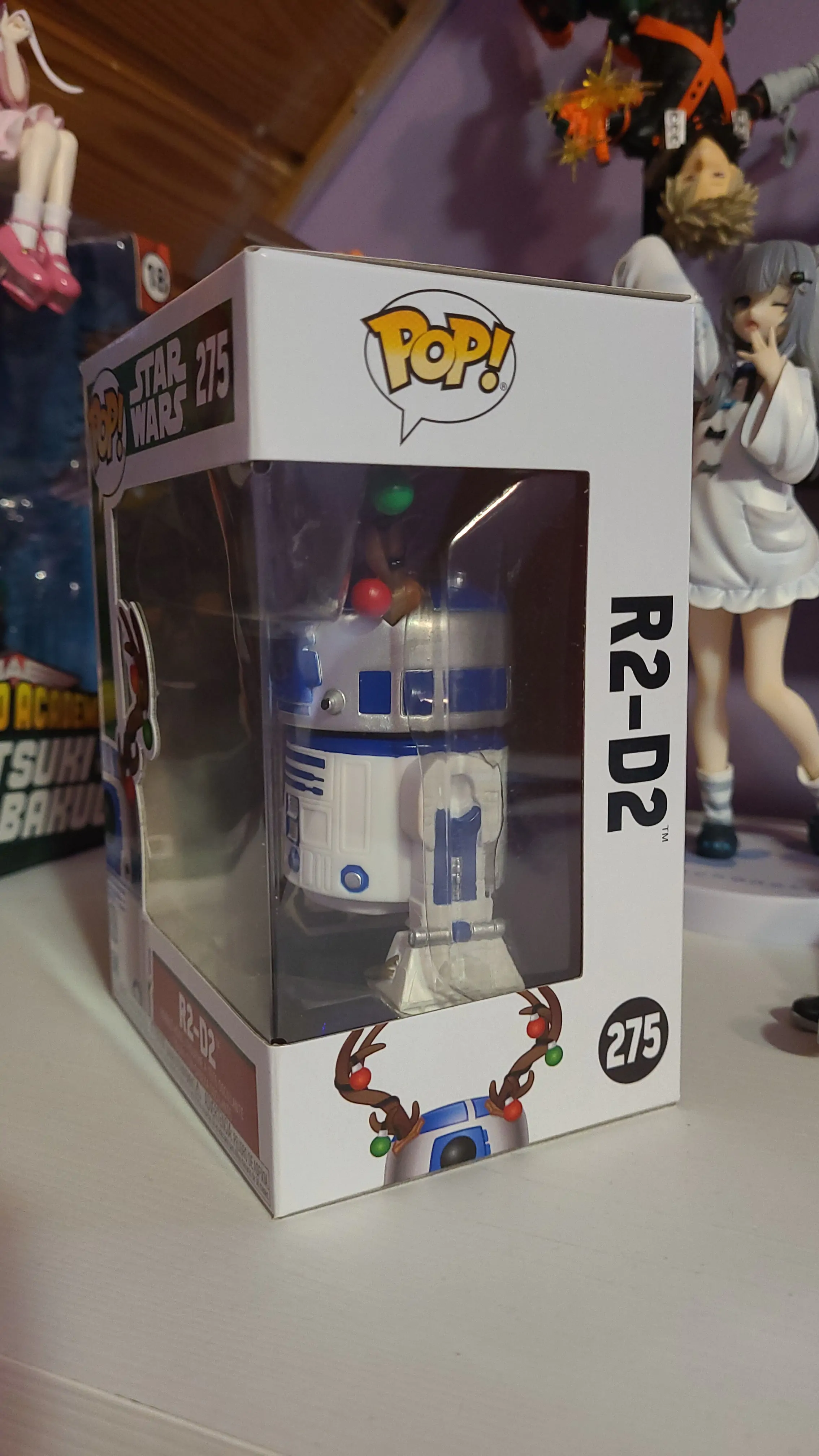 POP figurka Star Wars Holiday R2-D2 s parohy fotografii produktu