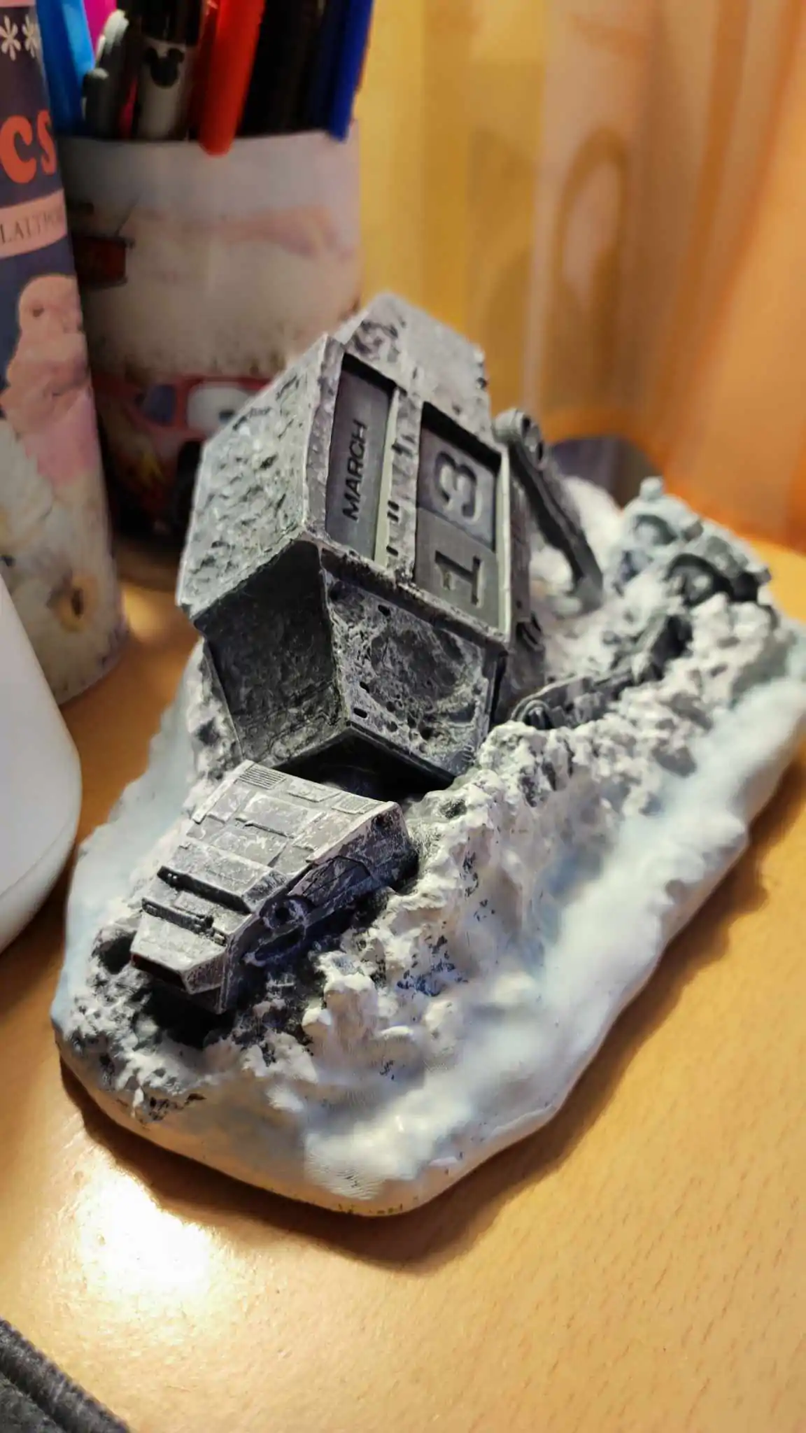 Star Wars AT-AT sestřelen 3D věčný kalendář fotografii produktu