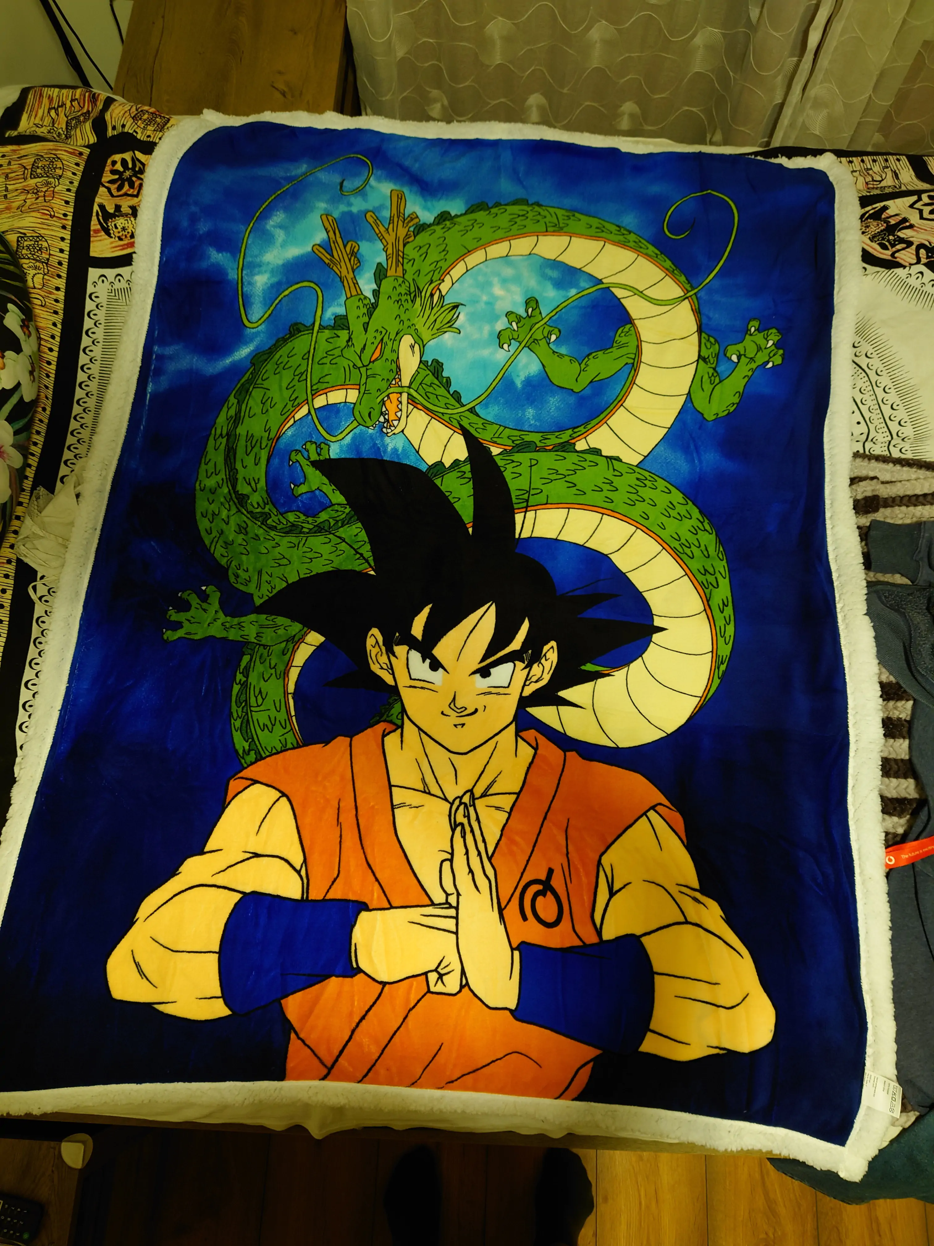 Dragon Ball Z korálová sherpa deka fotografii produktu