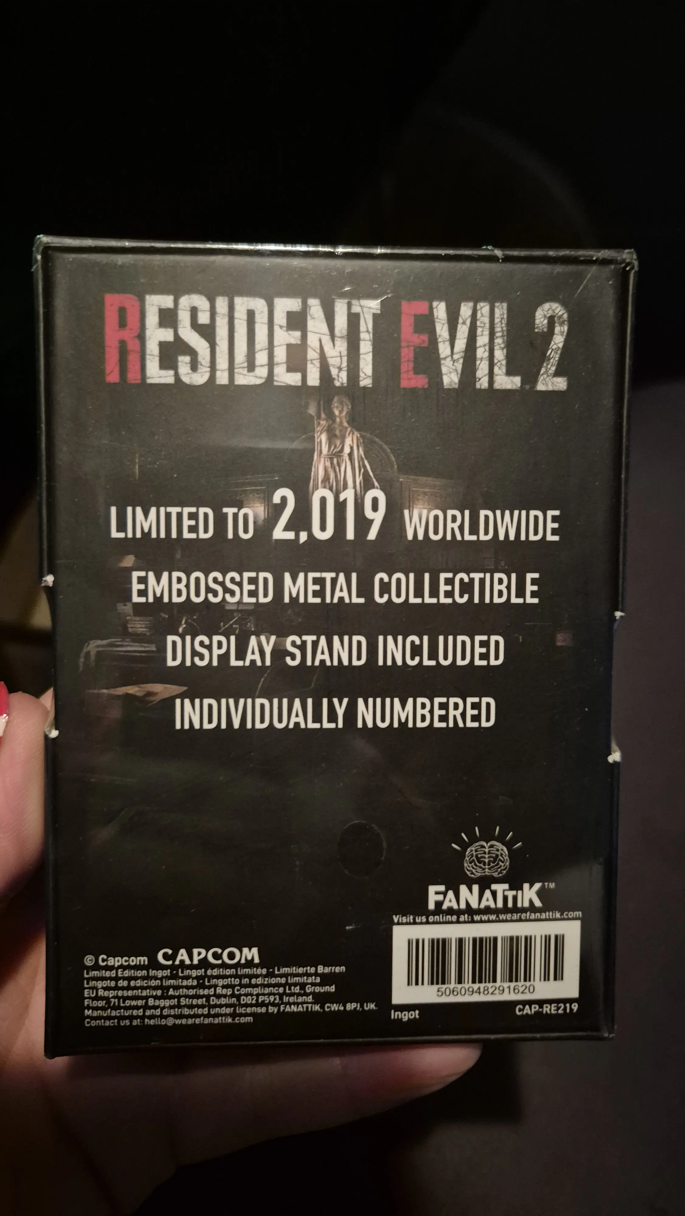 Sběratelská cihlička Resident Evil 2 Leon S. Kennedy Limited Edition fotografii produktu