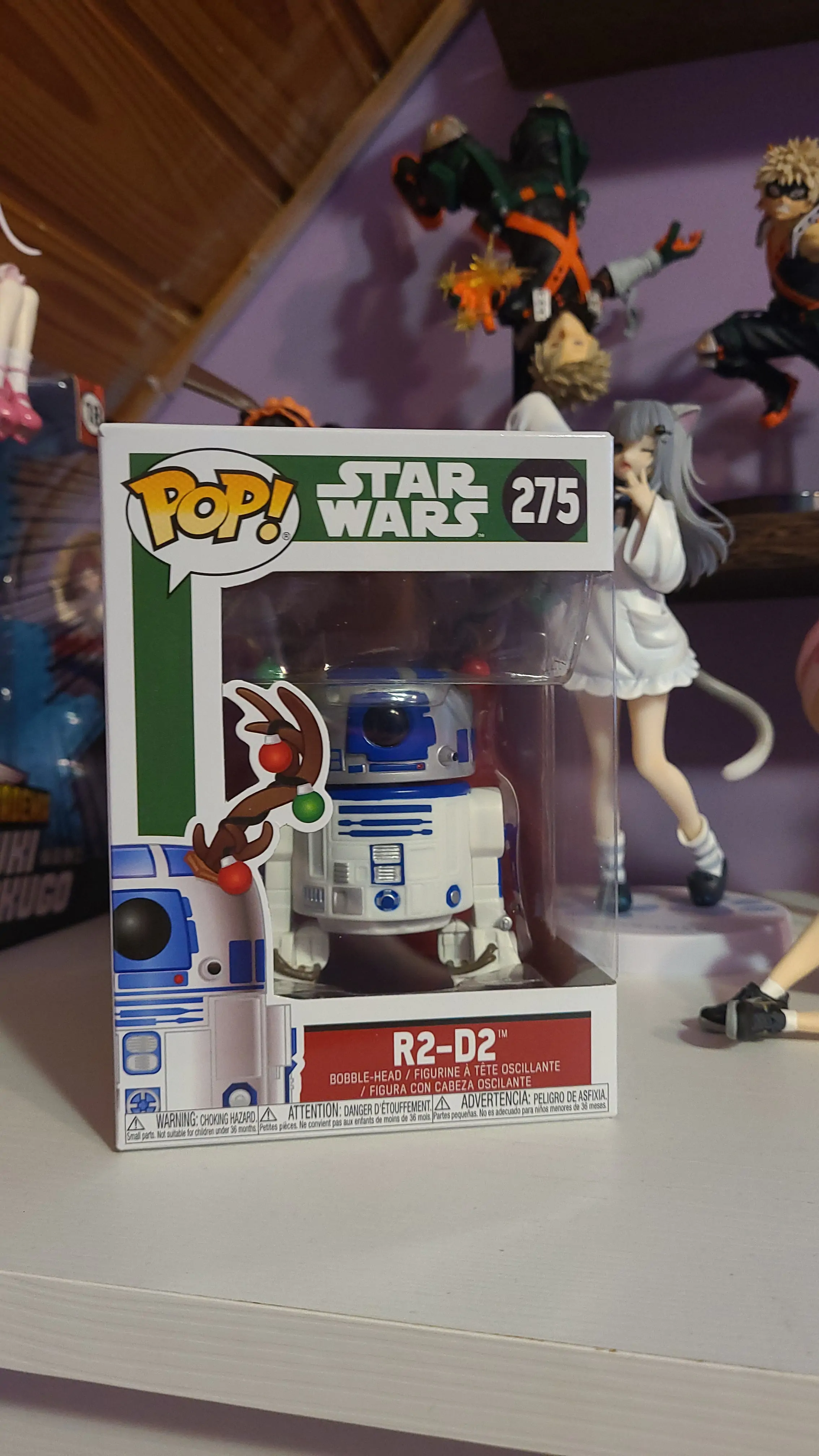POP figurka Star Wars Holiday R2-D2 s parohy fotografii produktu