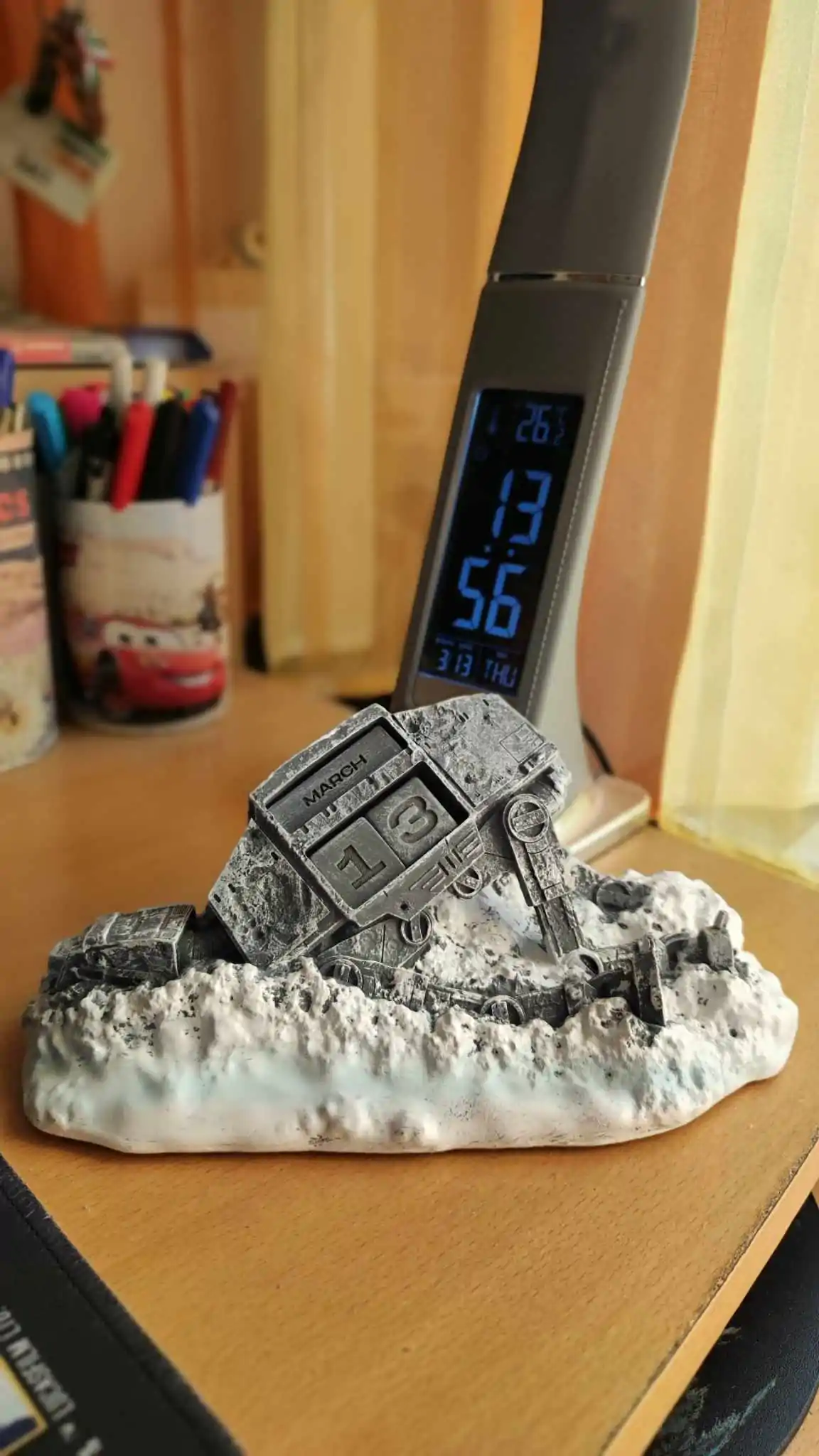 Star Wars AT-AT sestřelen 3D věčný kalendář fotografii produktu