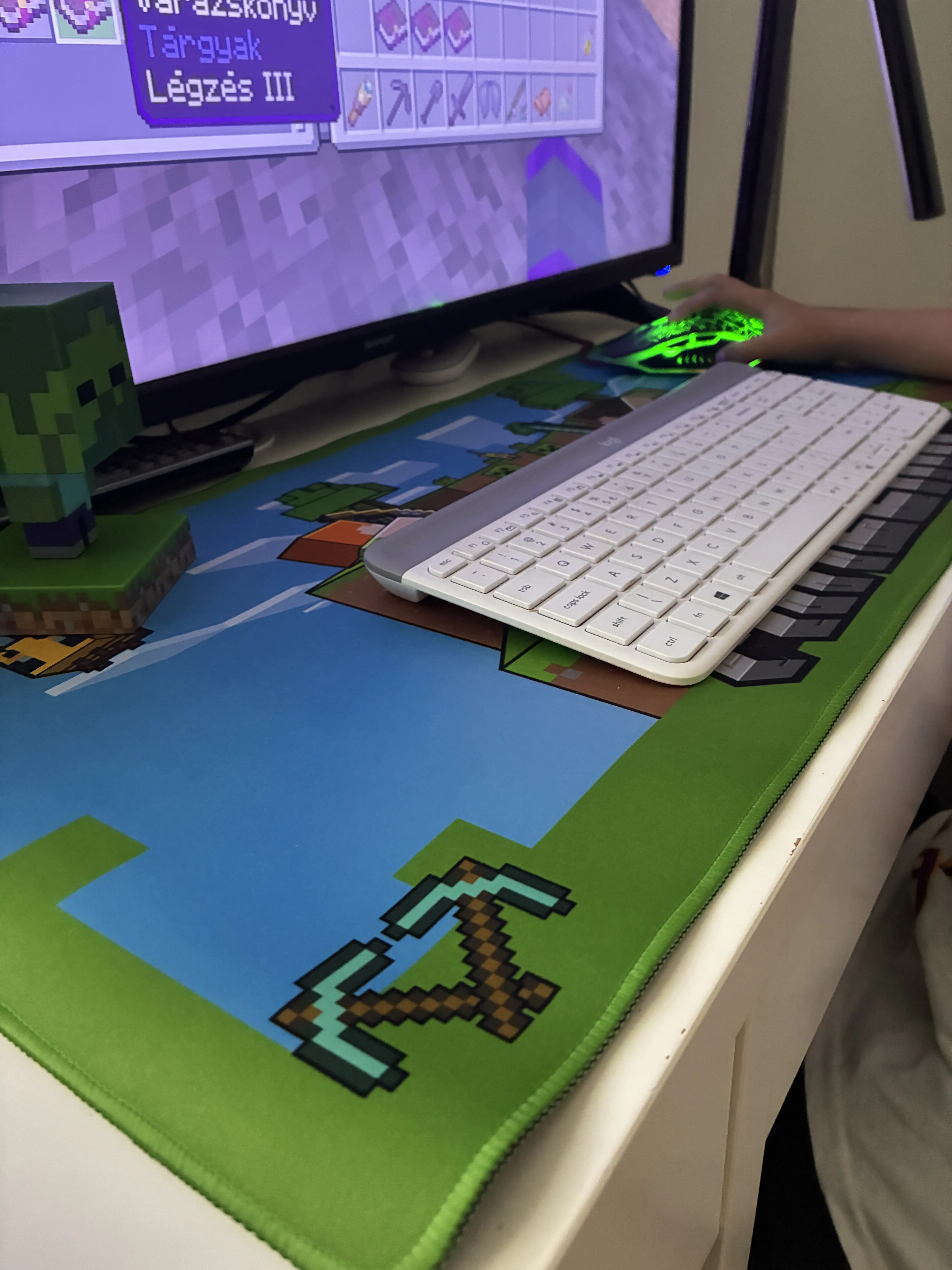 Minecraft herní podložka na stůl fotografii produktu