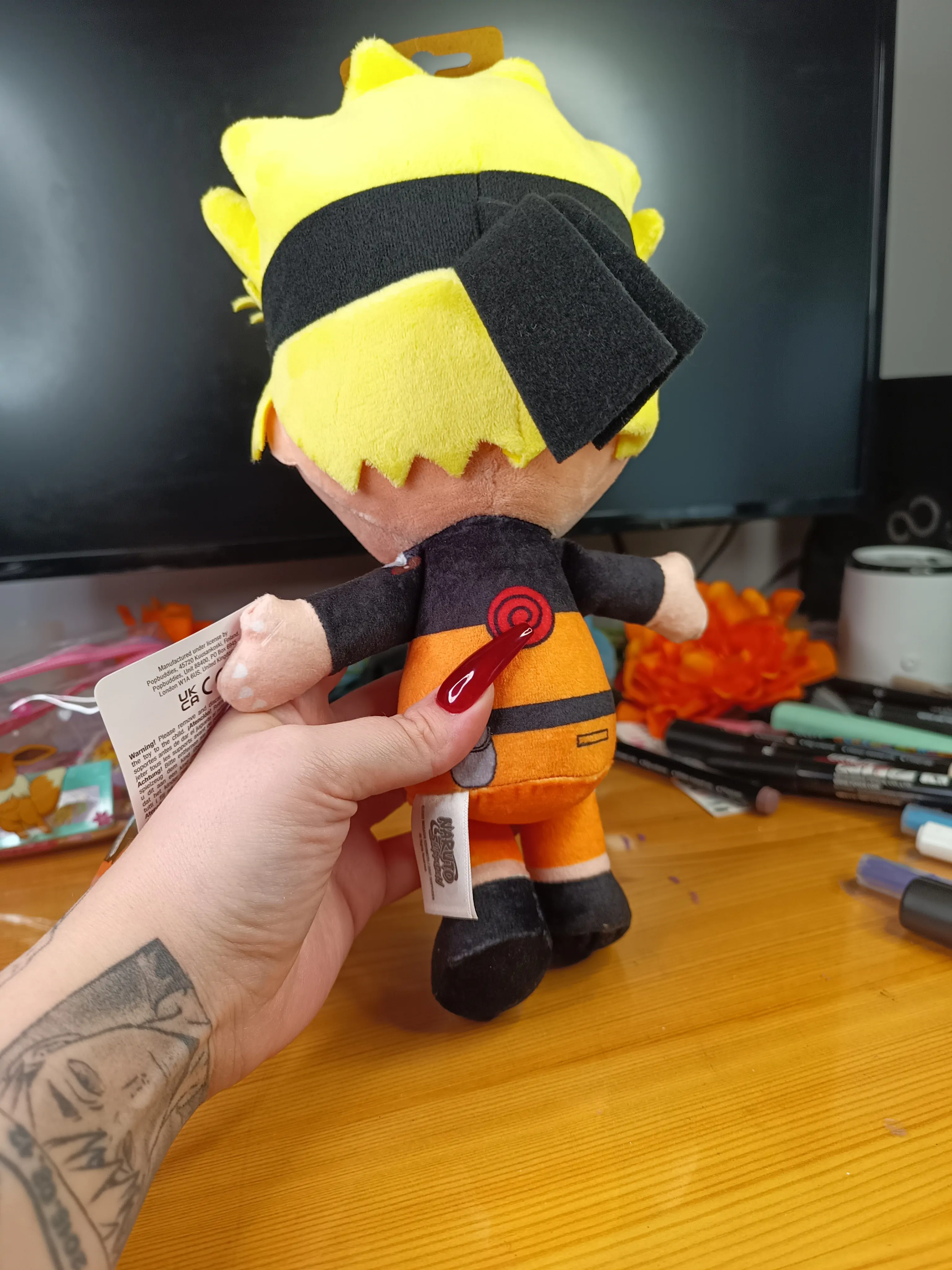 Naruto Shippuden Cuteforme plyšová figurka Naruto Uzumaki Nine Tails Unleashed verze 29 cm fotografii produktu
