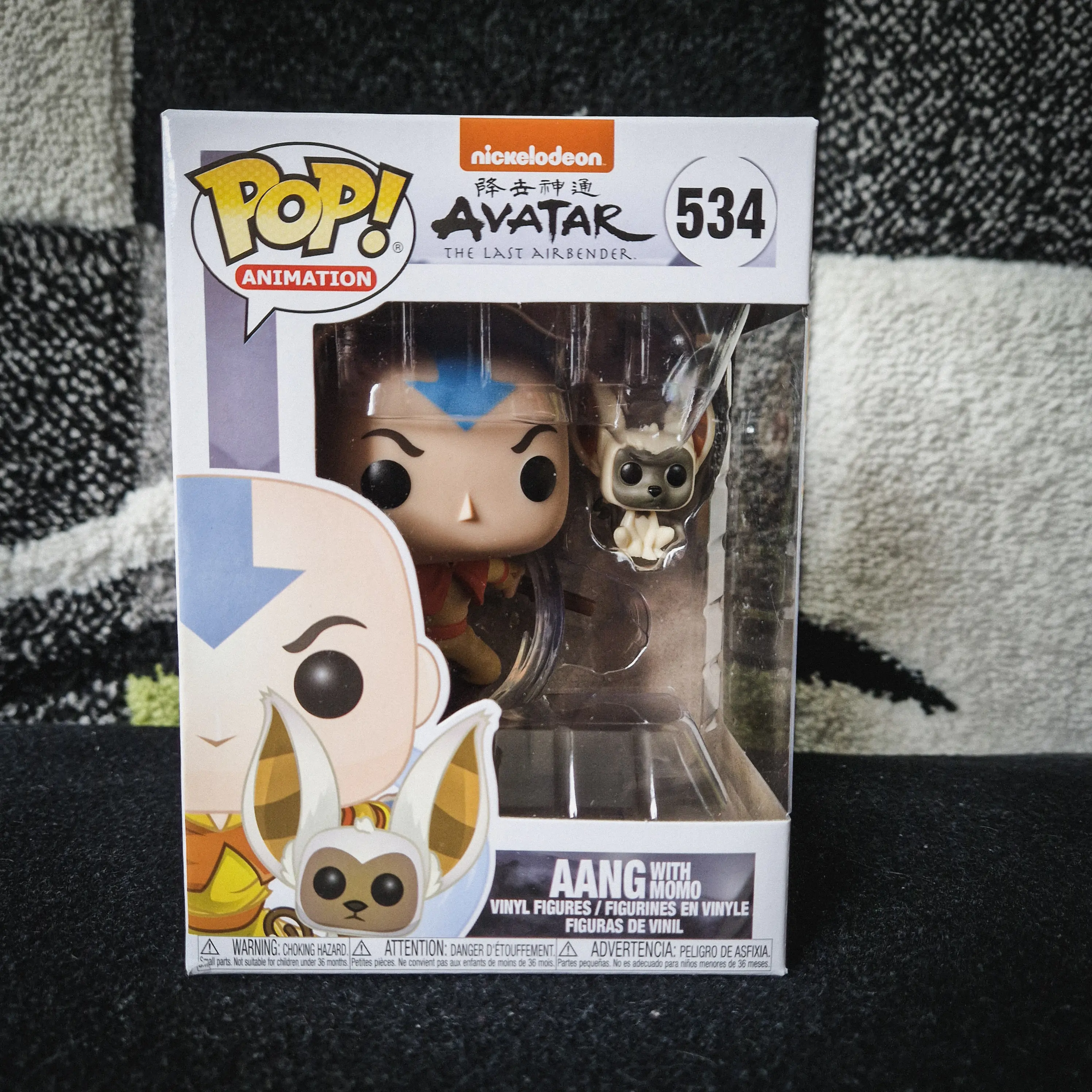 Avatar The Last Airbender POP! Animation Vinylová figurka Aang s Momo 9 cm fotografii produktu