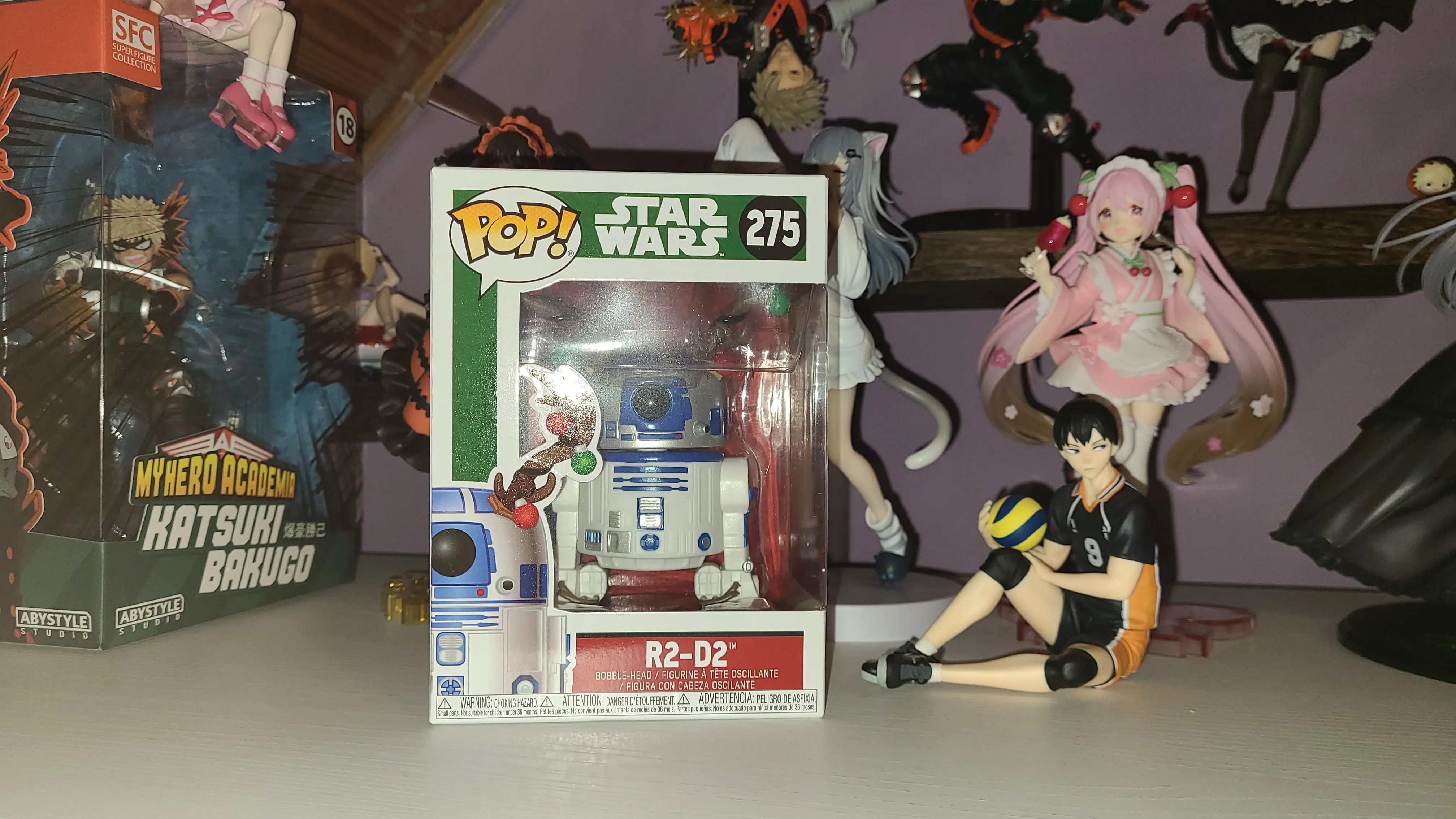 POP figurka Star Wars Holiday R2-D2 s parohy fotografii produktu