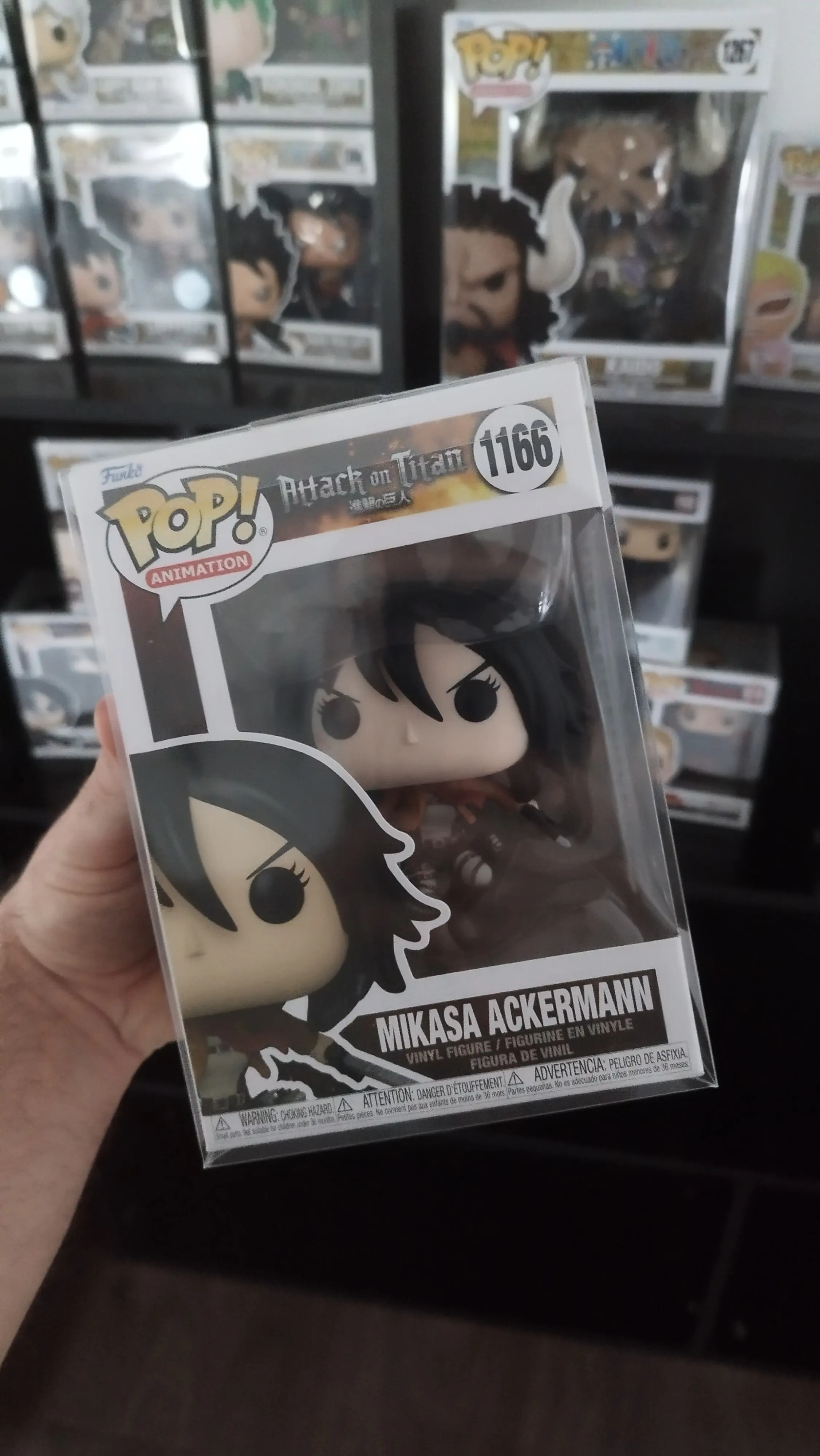 Attack on Titan POP! Animation Vinylová figurka Mikasa Ackerman s meči 9 cm fotografii produktu