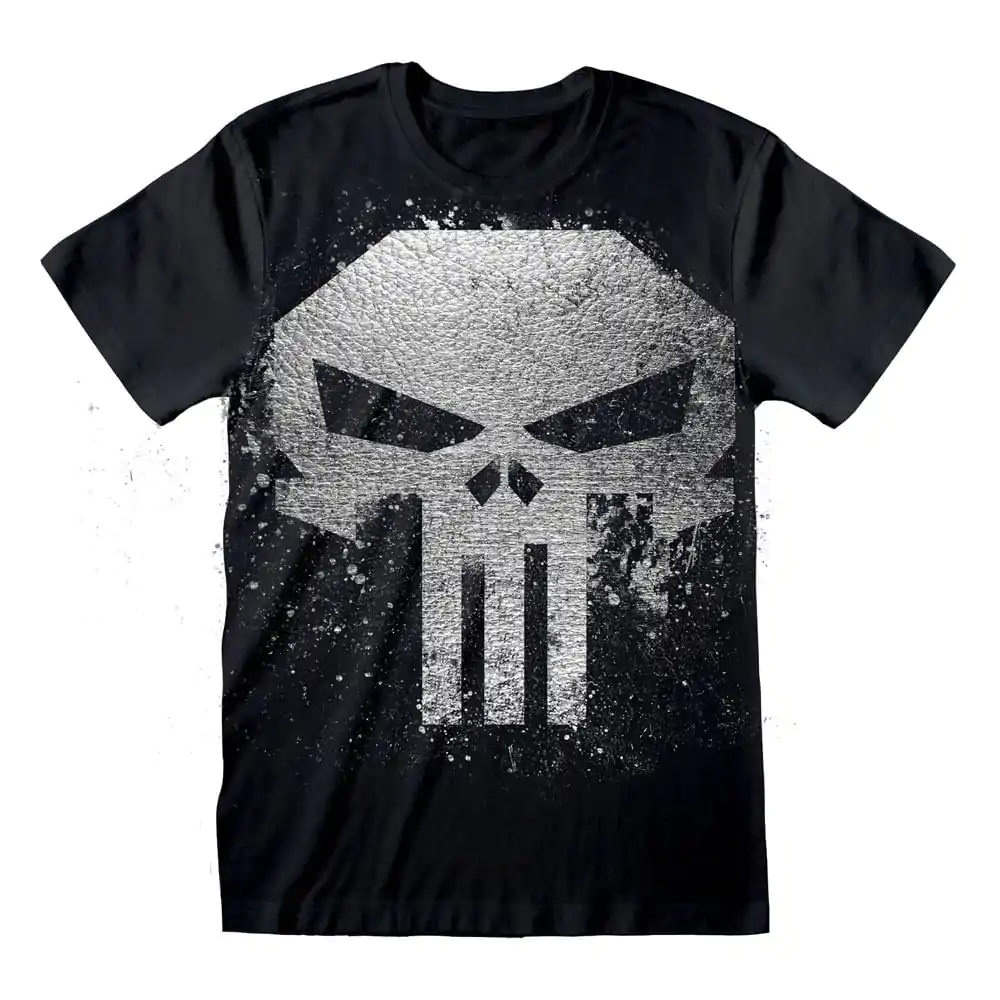 Tričko Punisher Lebka s metalickým inkoustem fotografii produktu
