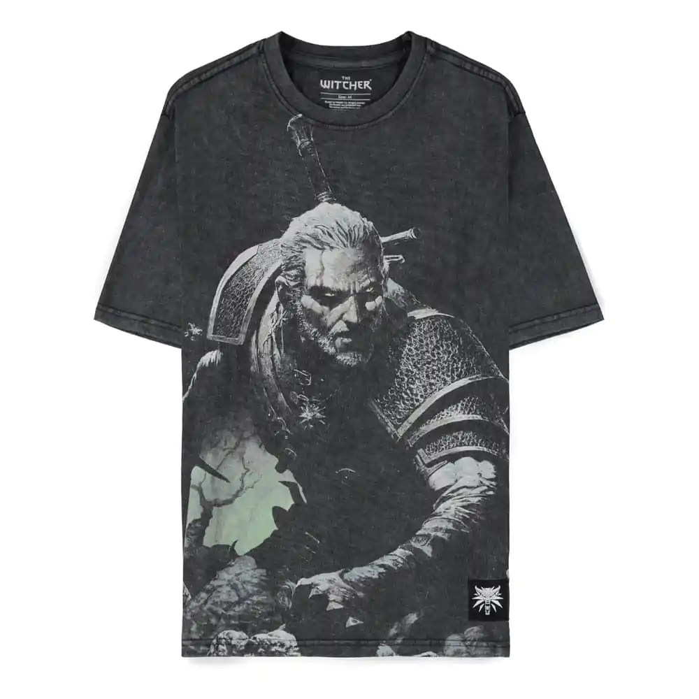 The Witcher Wild Hunt Tričko Geralt Washed fotografii produktu