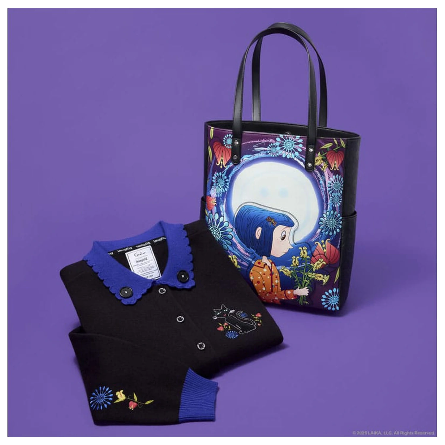 Pixar Coraline by Loungefly Kardigan Unisex Límec Cat Dragonfly fotografii produktu