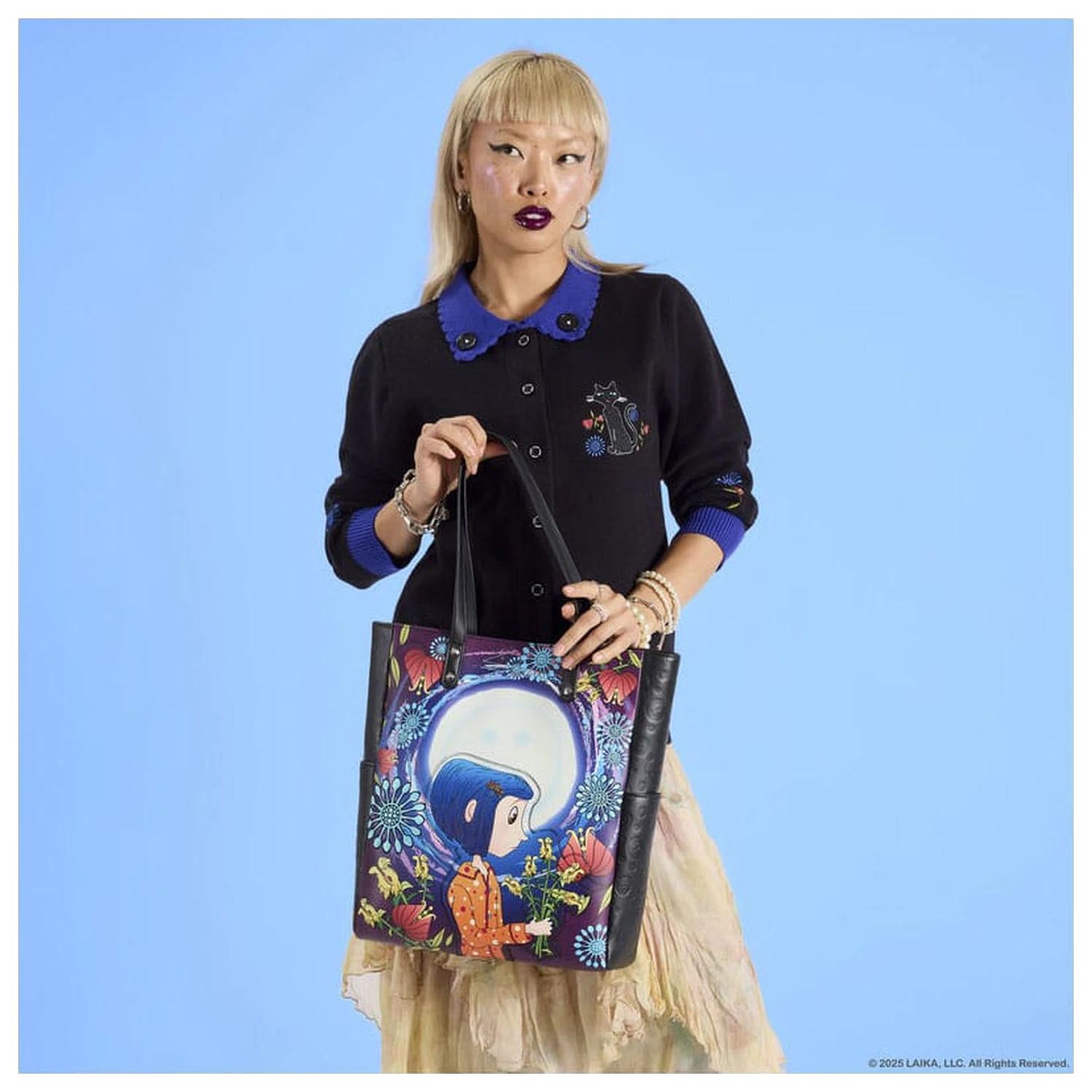 Pixar Coraline by Loungefly Kardigan Unisex Límec Cat Dragonfly fotografii produktu