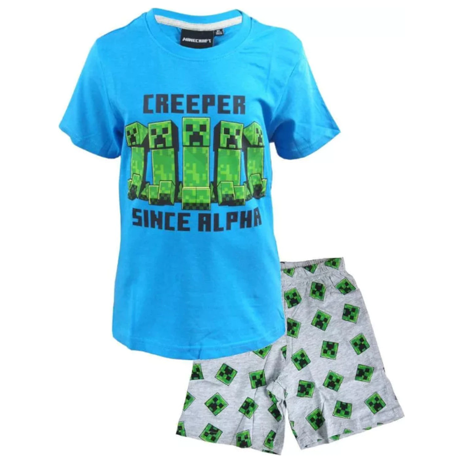 Minecraft Alpha dětské krátké pyžamo fotografii produktu