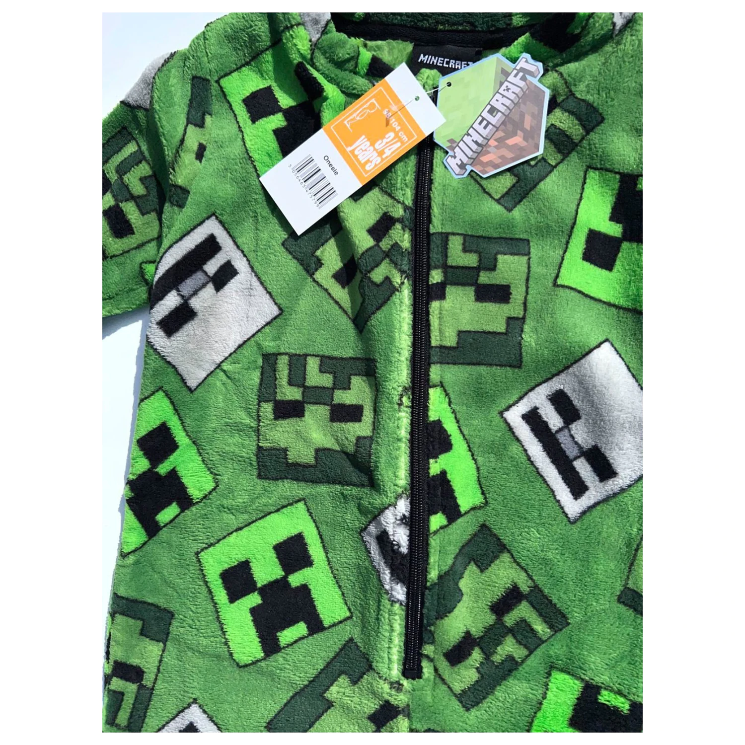 Minecraft Emerald dětské dlouhé pyžamo, Overal fotografii produktu
