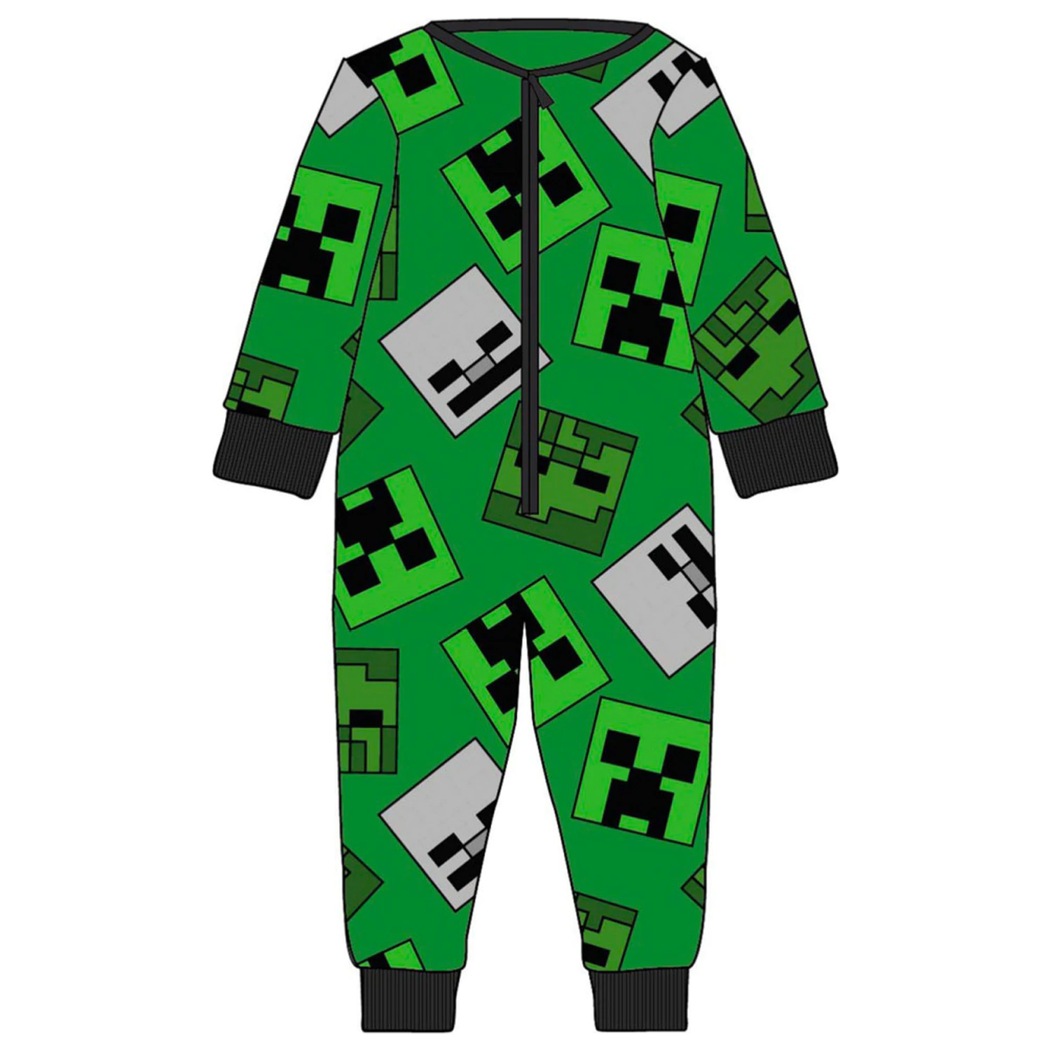 Minecraft Emerald dětské dlouhé pyžamo, Overal fotografii produktu