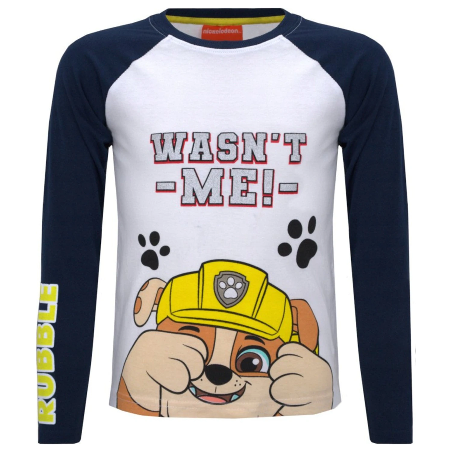 PAW Patrol černé dětské tričko s dlouhým rukávem, top fotografii produktu