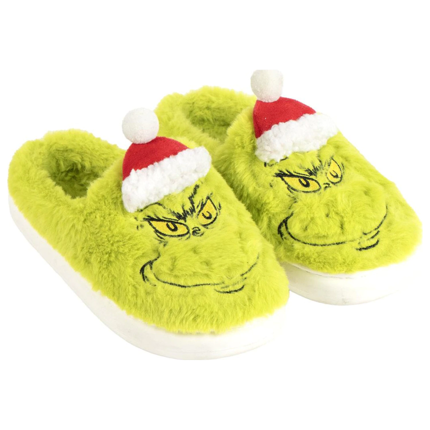 The Grinch Santa Hat Dospělé Zimní Pantofle fotografii produktu
