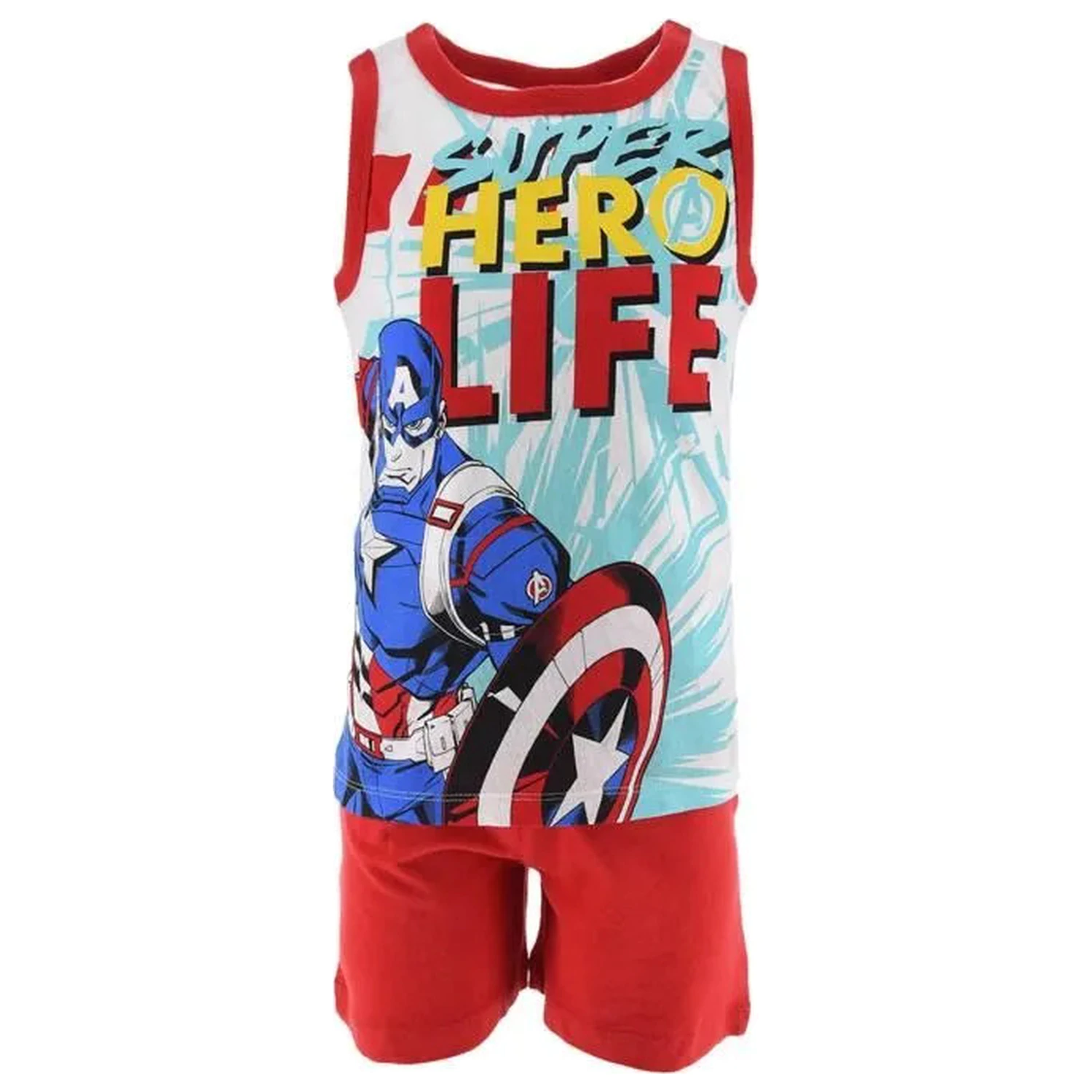 Avengers Hero Life Red dětské krátké pyžamo fotografii produktu