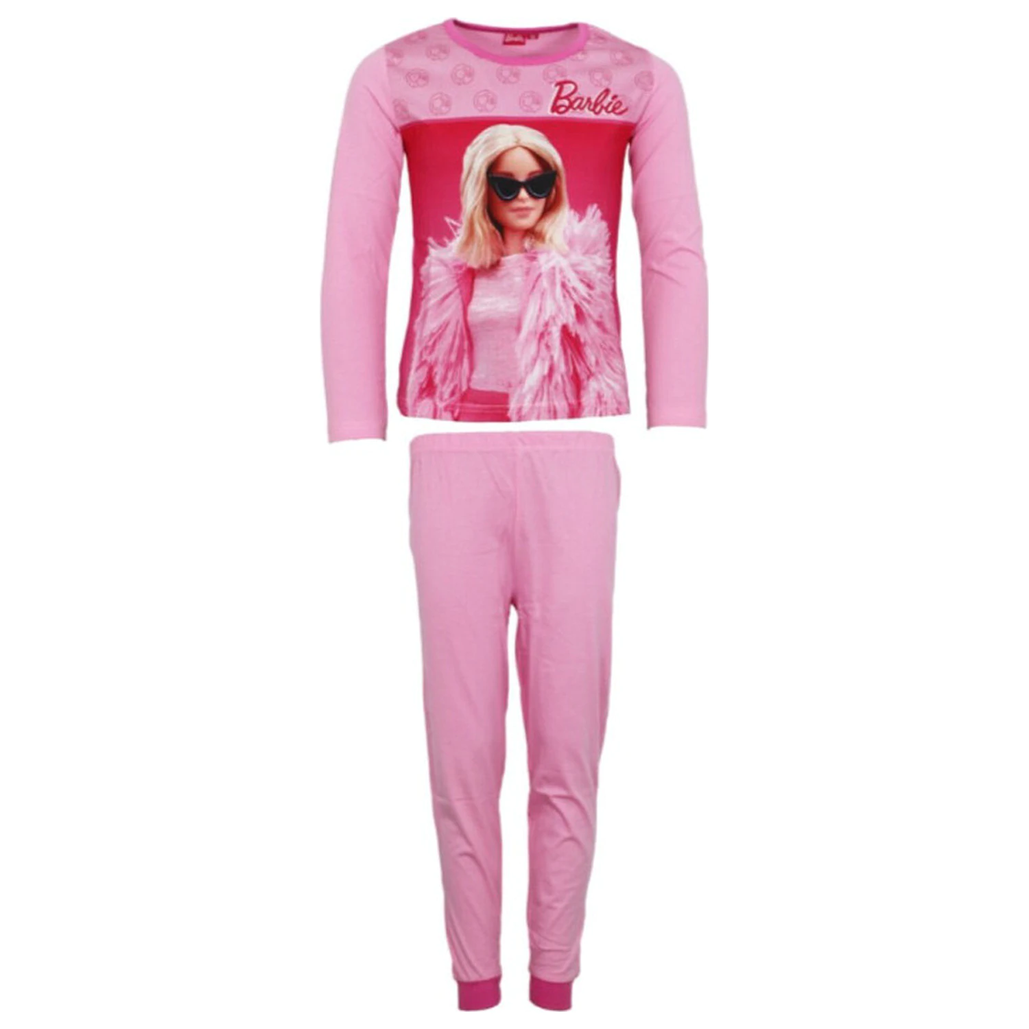 Barbie Elegant Light Pink dlouhé dětské pyžamo fotografii produktu