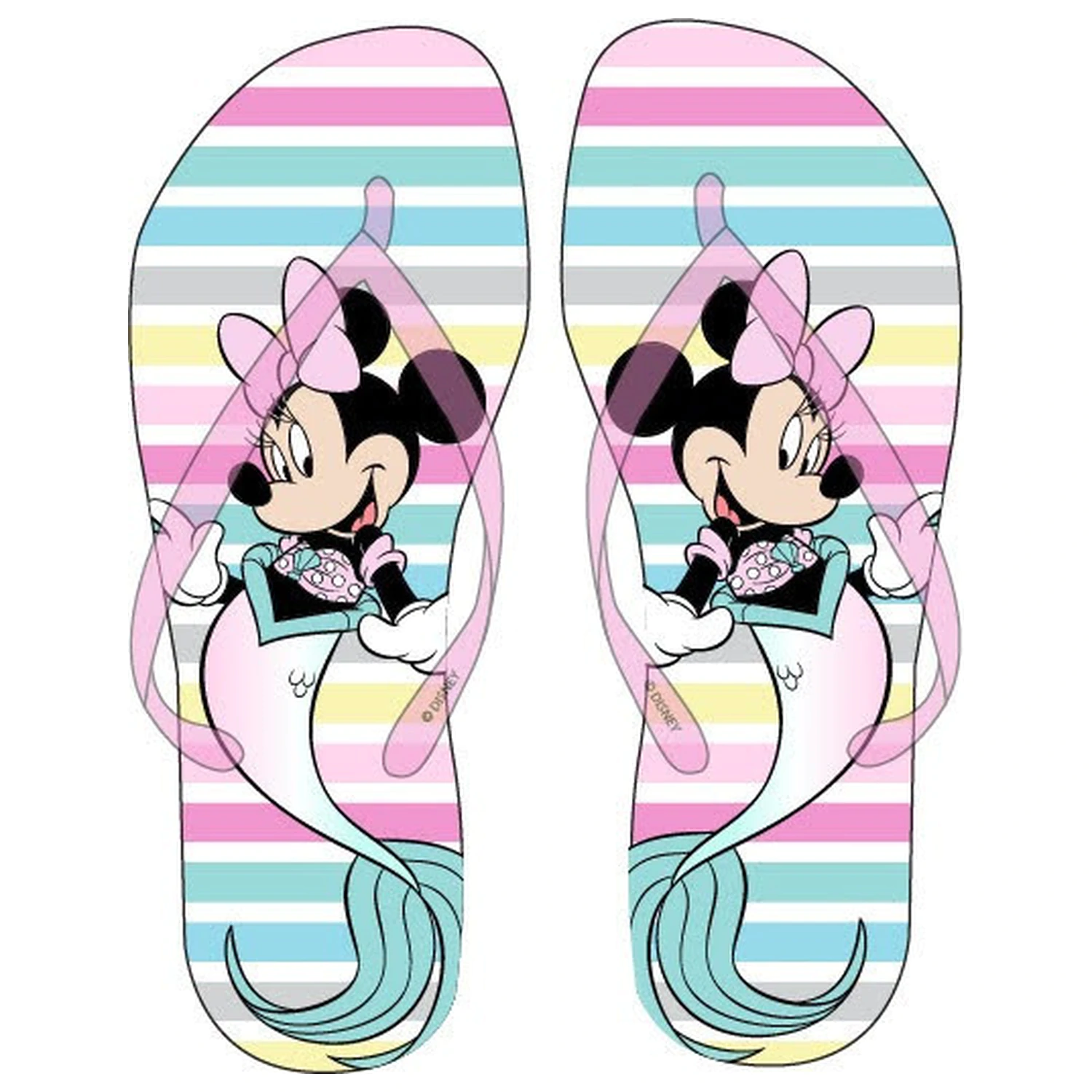 Disney Minnie Mermaid dětské žabky, velikost fotografii produktu
