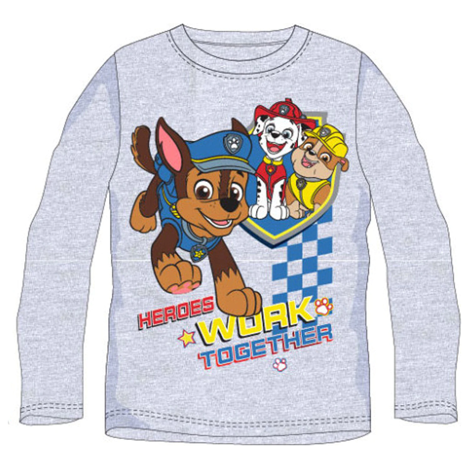 Paw Patrol Work Dětské tričko s dlouhým rukávem, top fotografii produktu