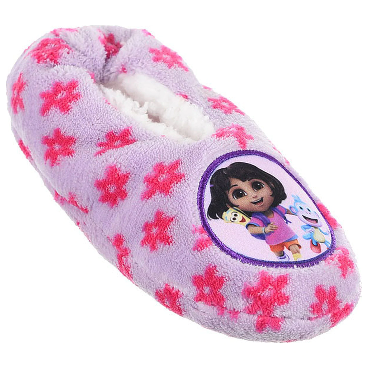 Dora the Explorer Květy Fialové Dětské Zimní Papuče fotografii produktu