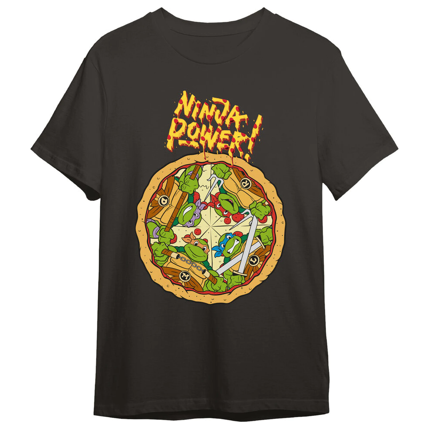 Teenage Mutant Ninja Turtles Pizza dospělé tričko fotografii produktu