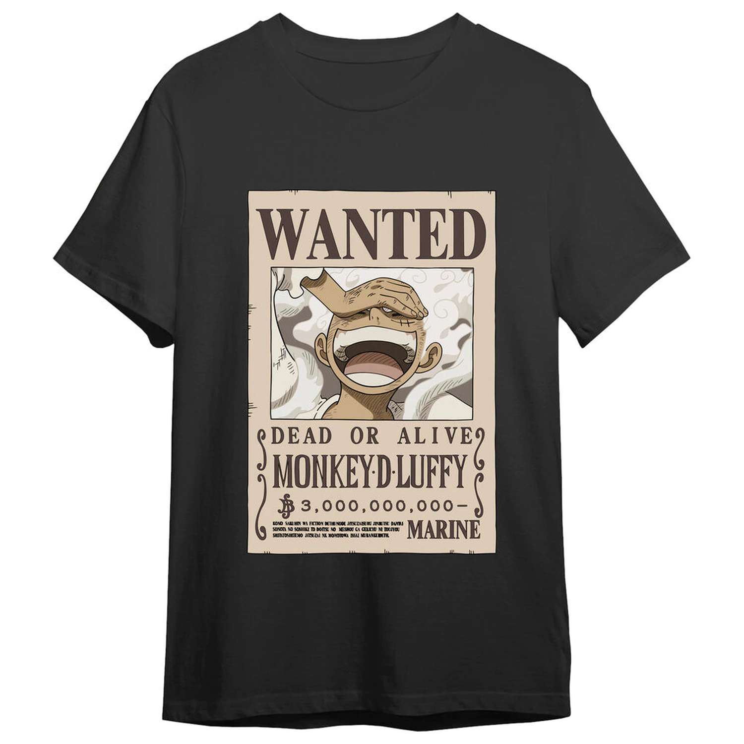 One Piece Monkey D. Luffy Wanted dospělé tričko fotografii produktu