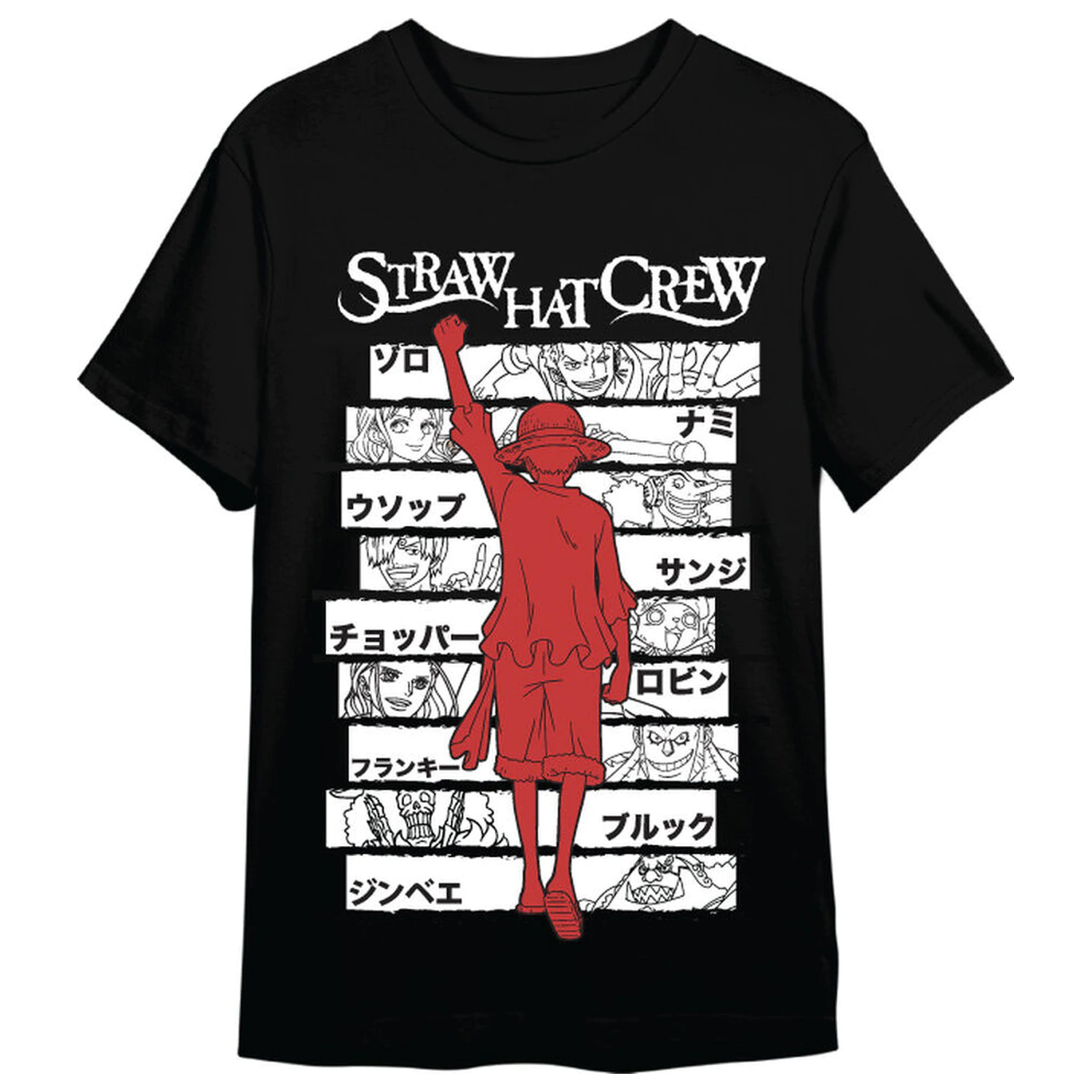 One Piece Monkey D. Luffy Straw Hat Crew dospělé tričko fotografii produktu