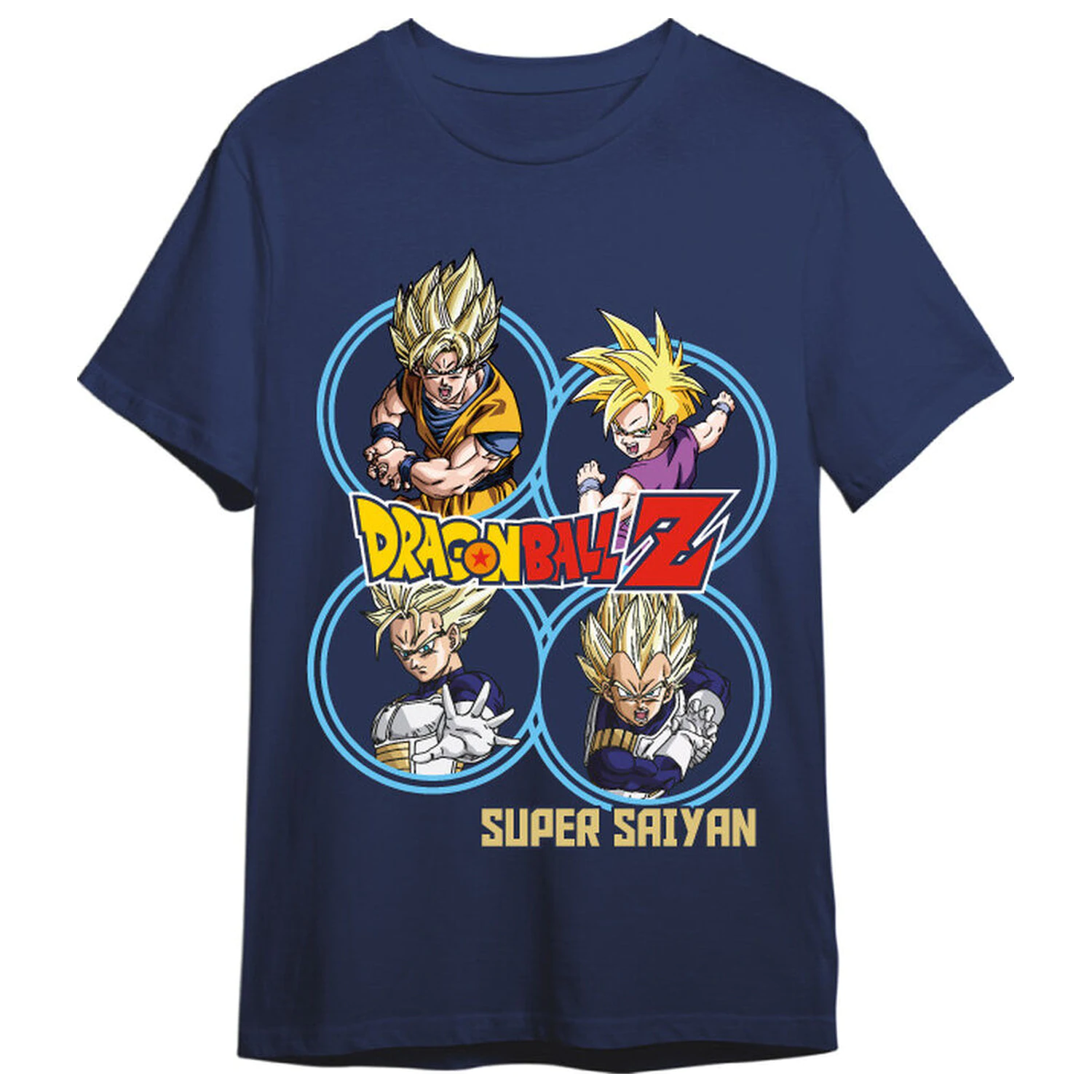 Dragon Ball Z Super Saiyans dospělé tričko fotografii produktu