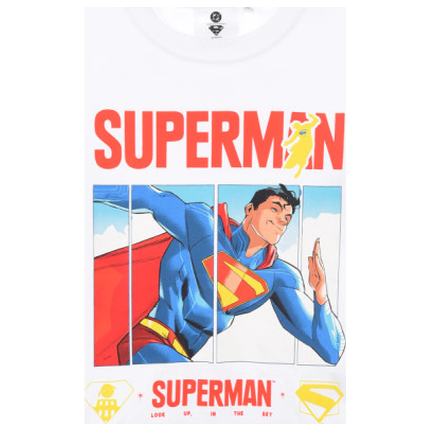Superman bílé dětské tričko s dlouhým rukávem, top fotografii produktu