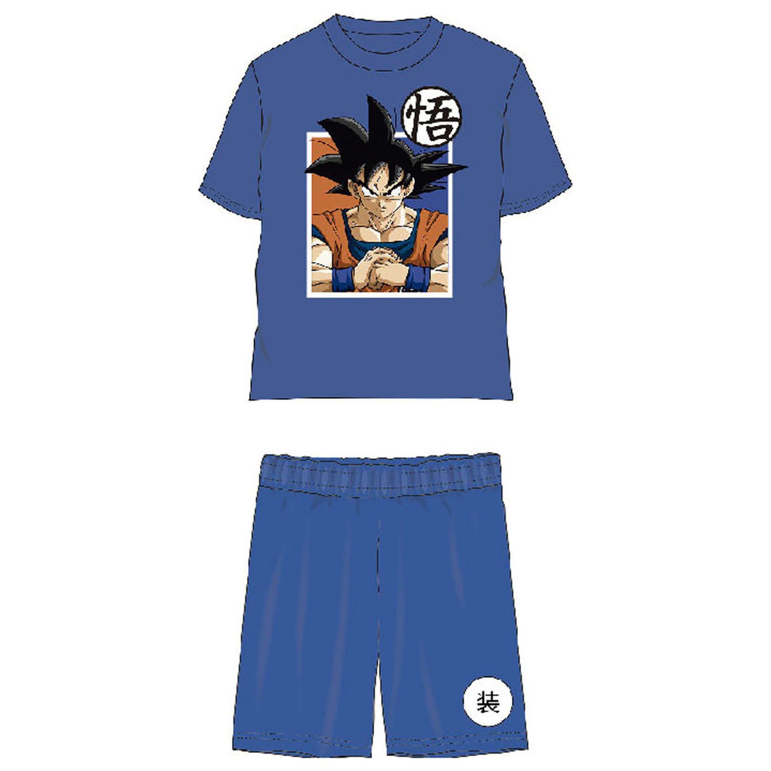 Dragon Ball Super Saiyan Blue Dětské krátké pyžamo fotografii produktu