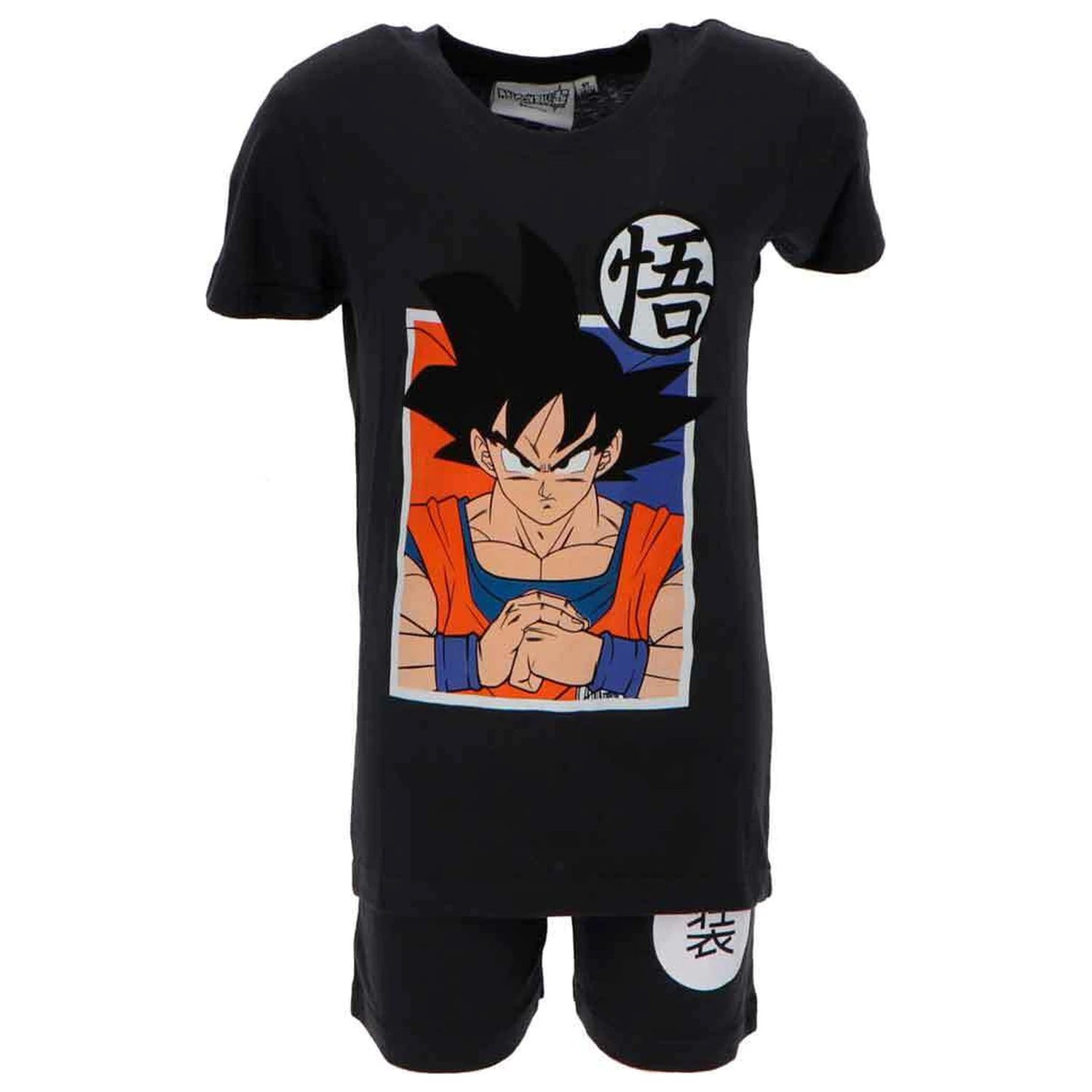 Dragon Ball Saiyan Black dětské krátké pyžamo fotografii produktu