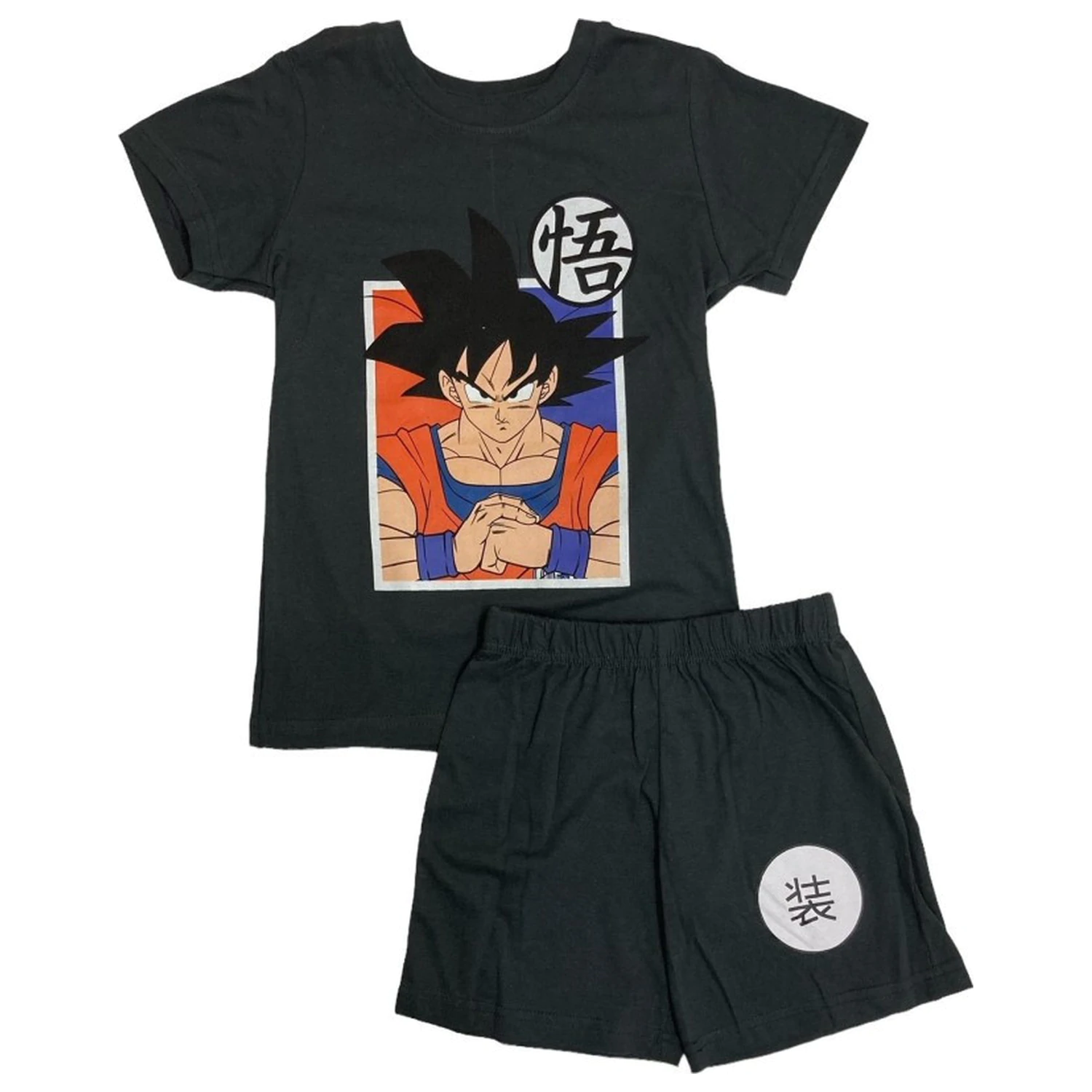 Dragon Ball Saiyan Black dětské krátké pyžamo fotografii produktu
