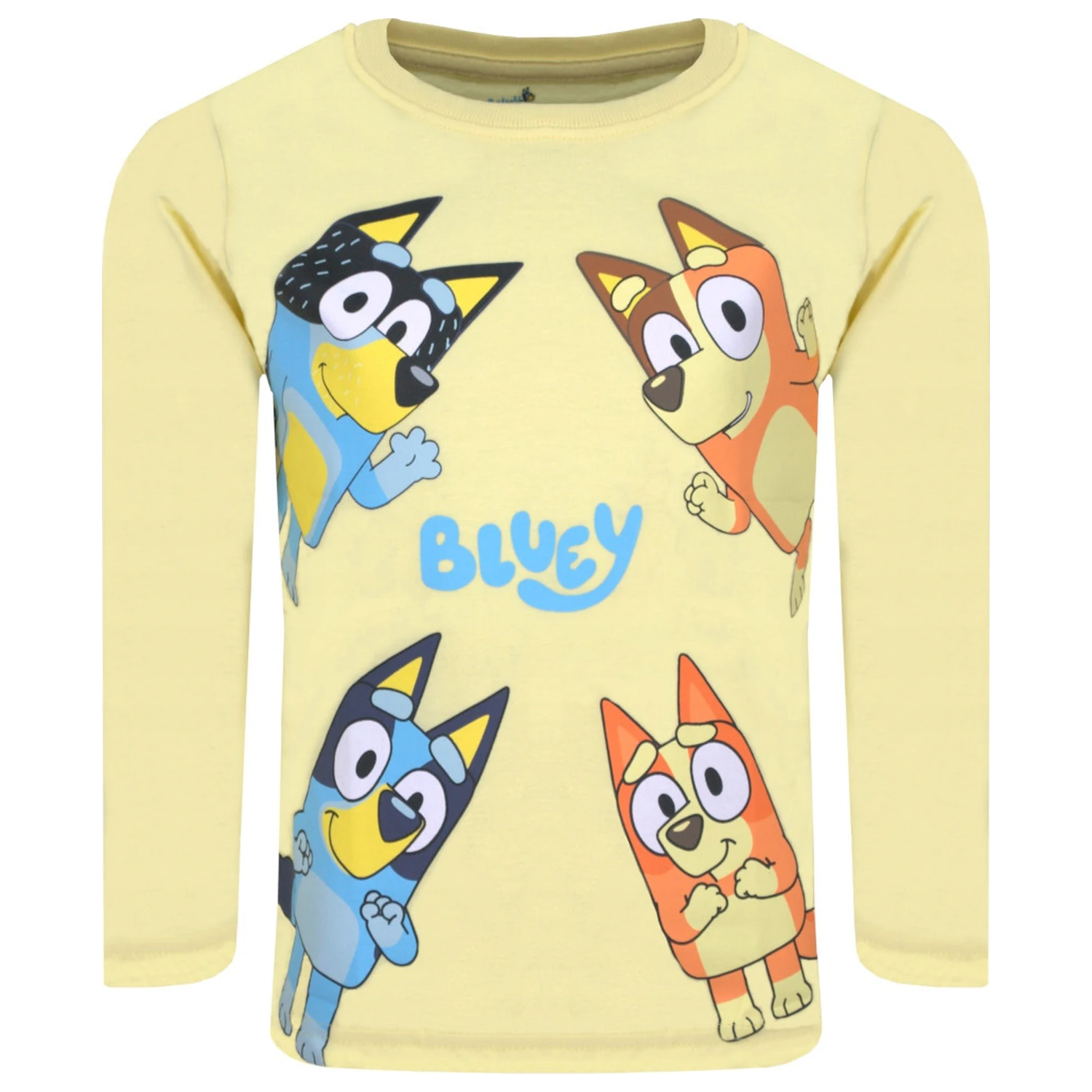 Bluey Let's Do Yellow Dětské tričko s dlouhým rukávem, Top fotografii produktu