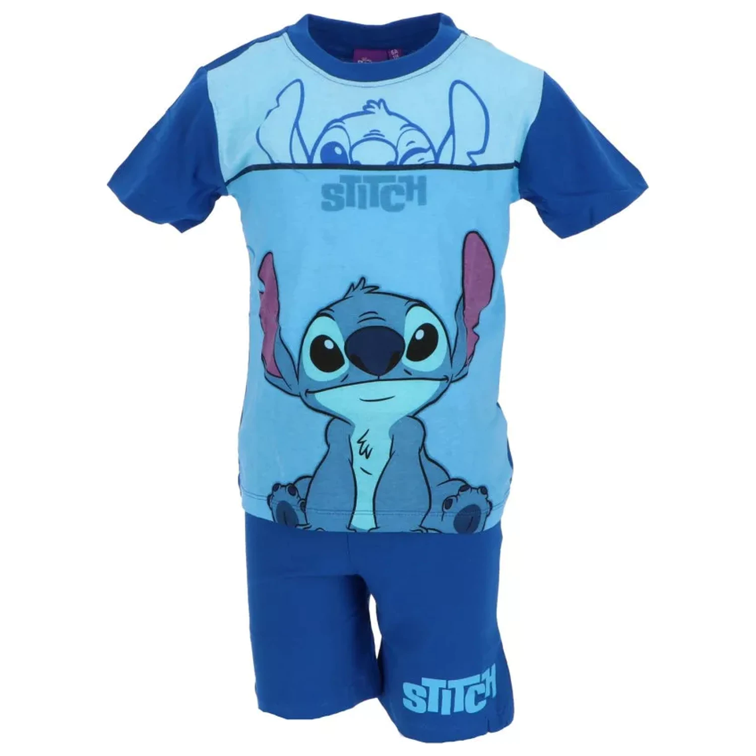 Stitch Sweet Blue dětské krátké pyžamo fotografii produktu