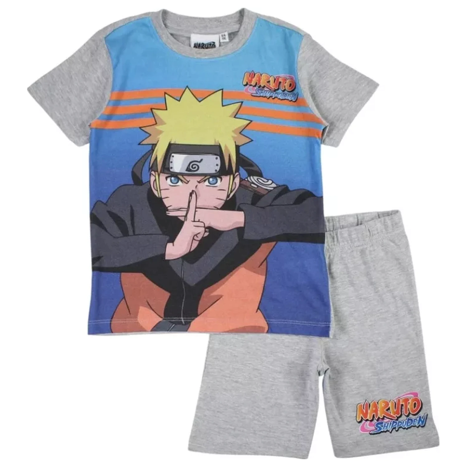 Naruto Shadow Clone Grey Dětské krátké pyžamo fotografii produktu