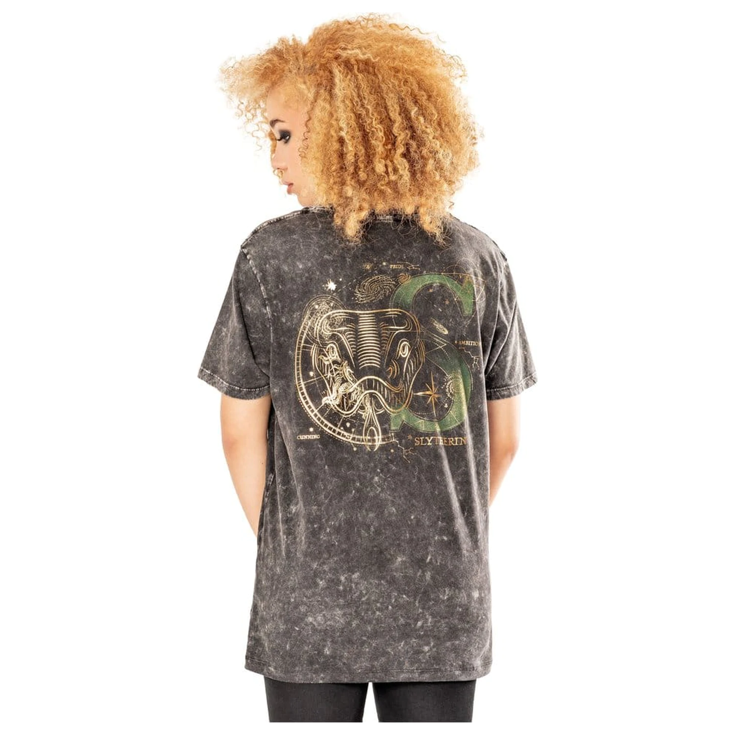 Harry Potter tričko Slytherin Acid Wash fotografii produktu