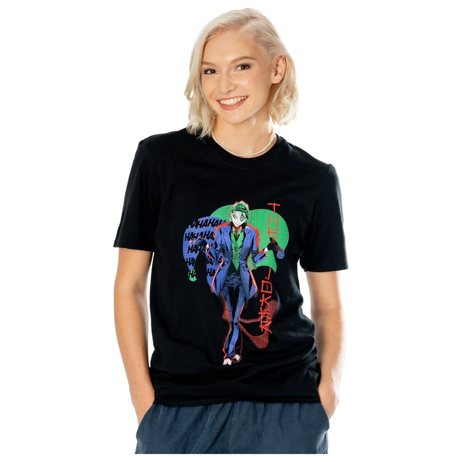 DC Comics tričko The Joker Anime červené světlo fotografii produktu