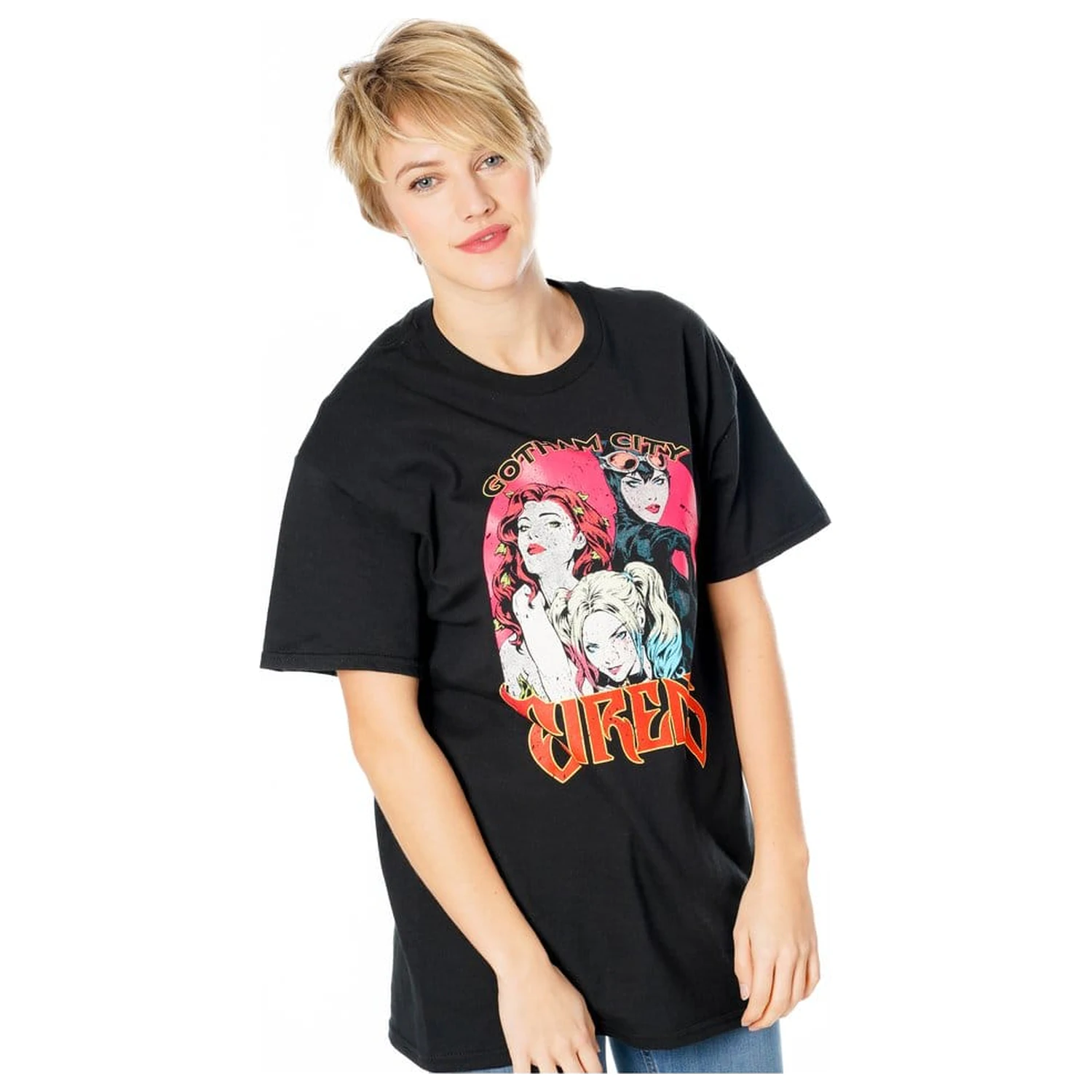 Gotham City Sirens Tričko Vintage Poster fotografii produktu