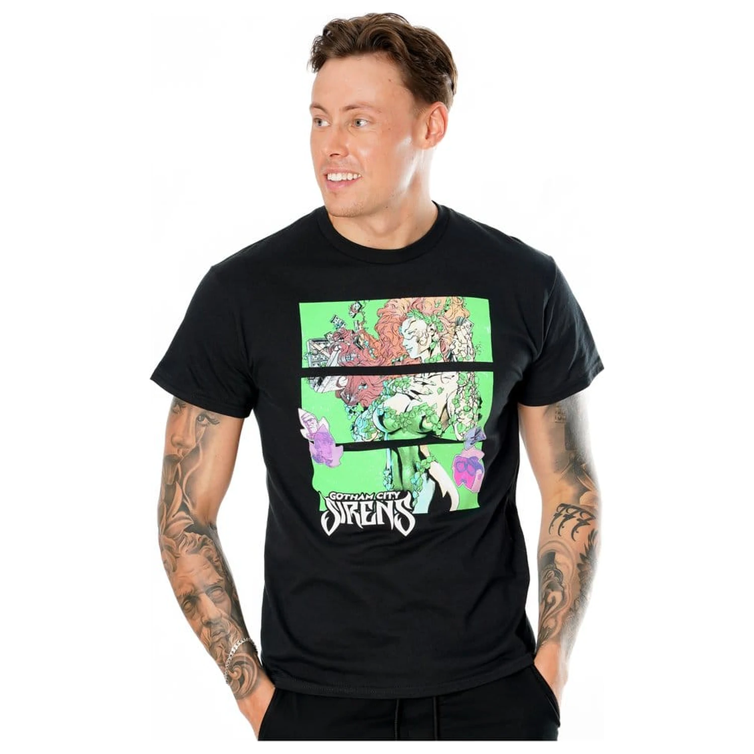 Gotham City Sirens tričko Poison Ivy Sirens Cash Black  fotografii produktu