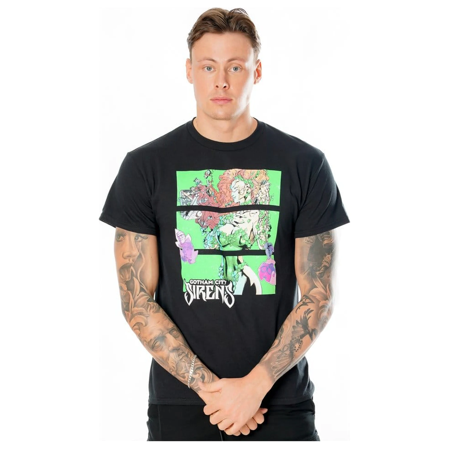 Gotham City Sirens tričko Poison Ivy Sirens Cash Black  fotografii produktu