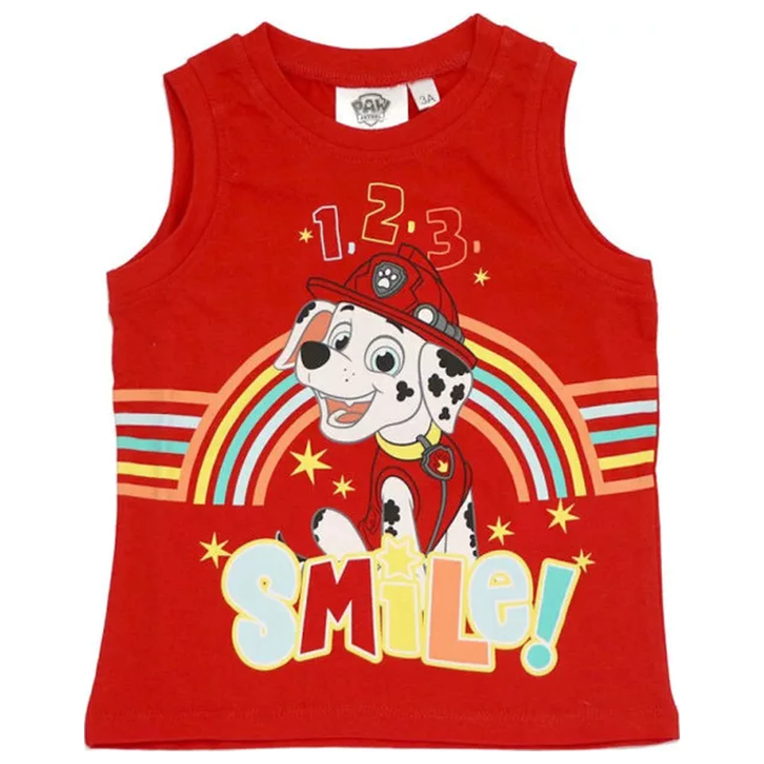 Paw Patrol Smile Red Dětské Tričko s krátkým rukávem Top fotografii produktu